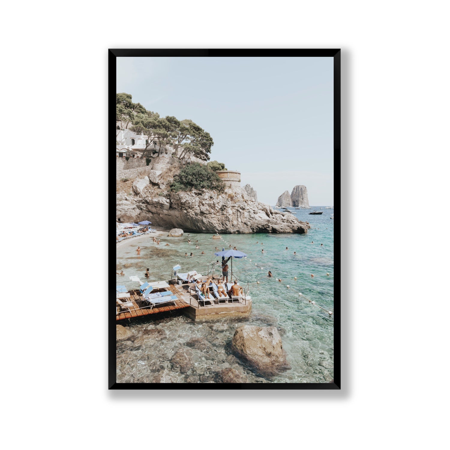 The Sweet Life fine art print, Capri, Italy, Gallery, Black Frame · Full Bleed, Fine Art Print