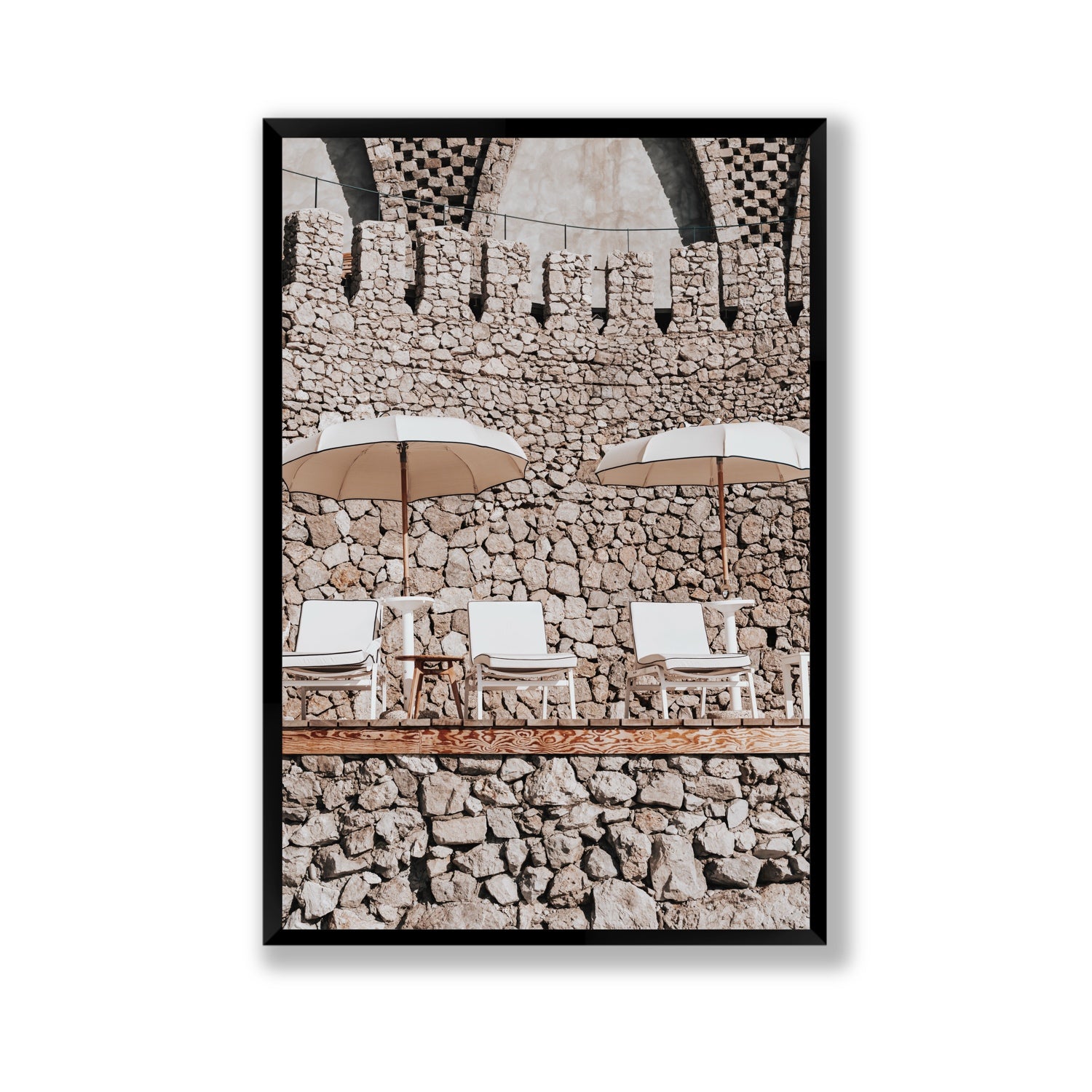 Pietra Amalfitana fine art print, Amalfi, Italy, luxury escapes artwork, Gallery, Black Frame · Full Bleed, Fine Art Print