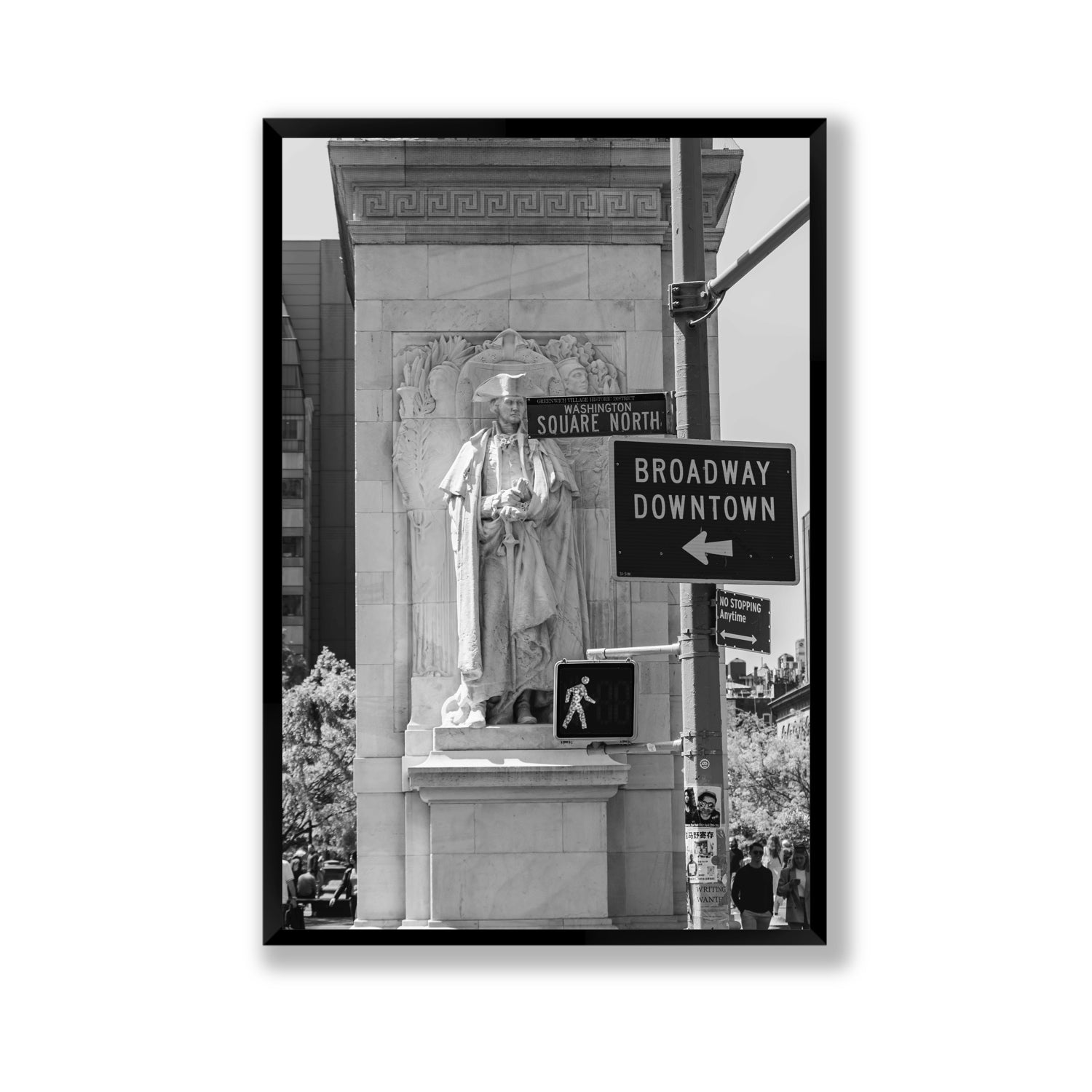 Silent Sentinels New York NYC Black & White wall art Gallery full-bleed fine art print in black frame