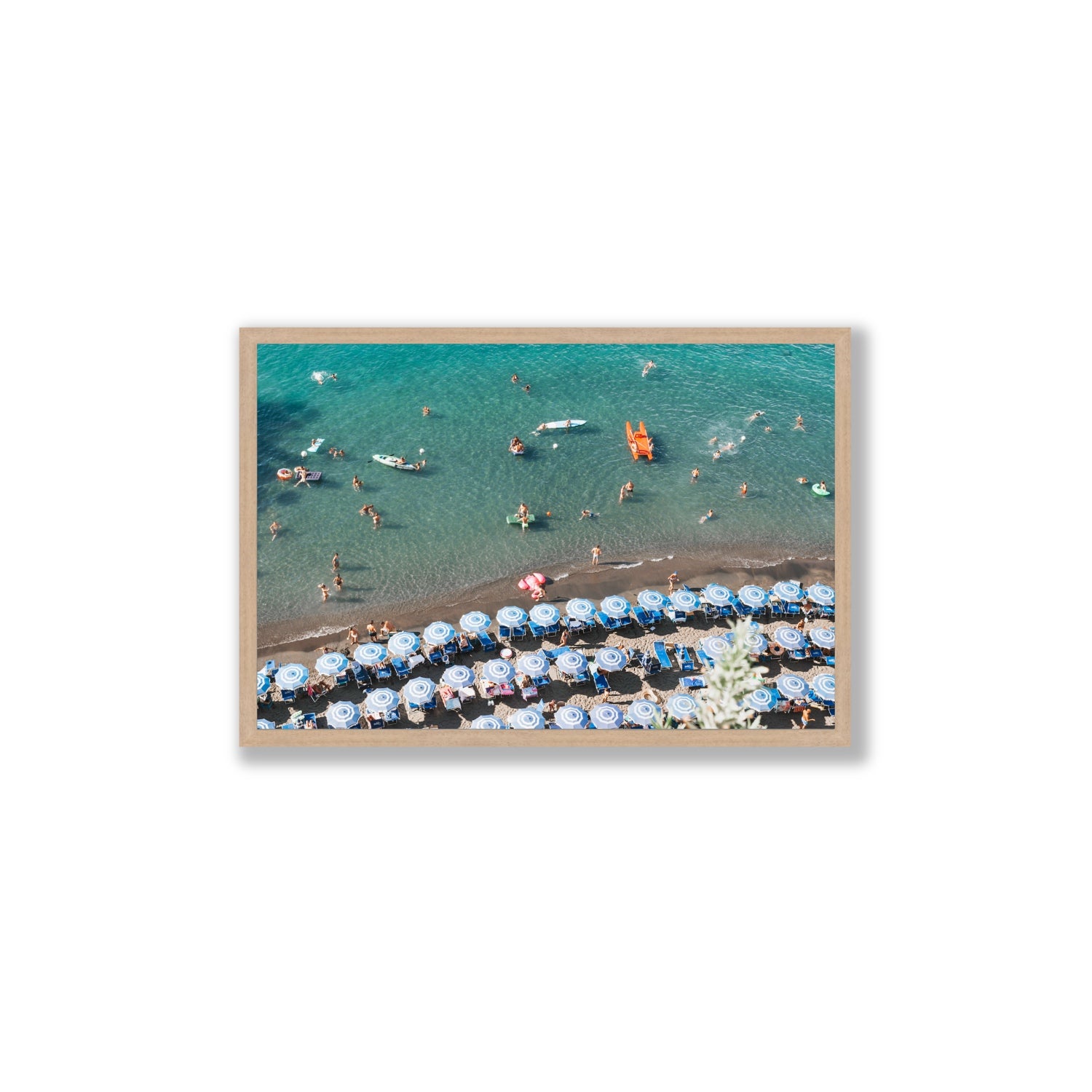 The Sea of Tranquility fine art print, Sorrento, Italy, Large, Natural Oak Frame · Full Bleed, Fine Art Print