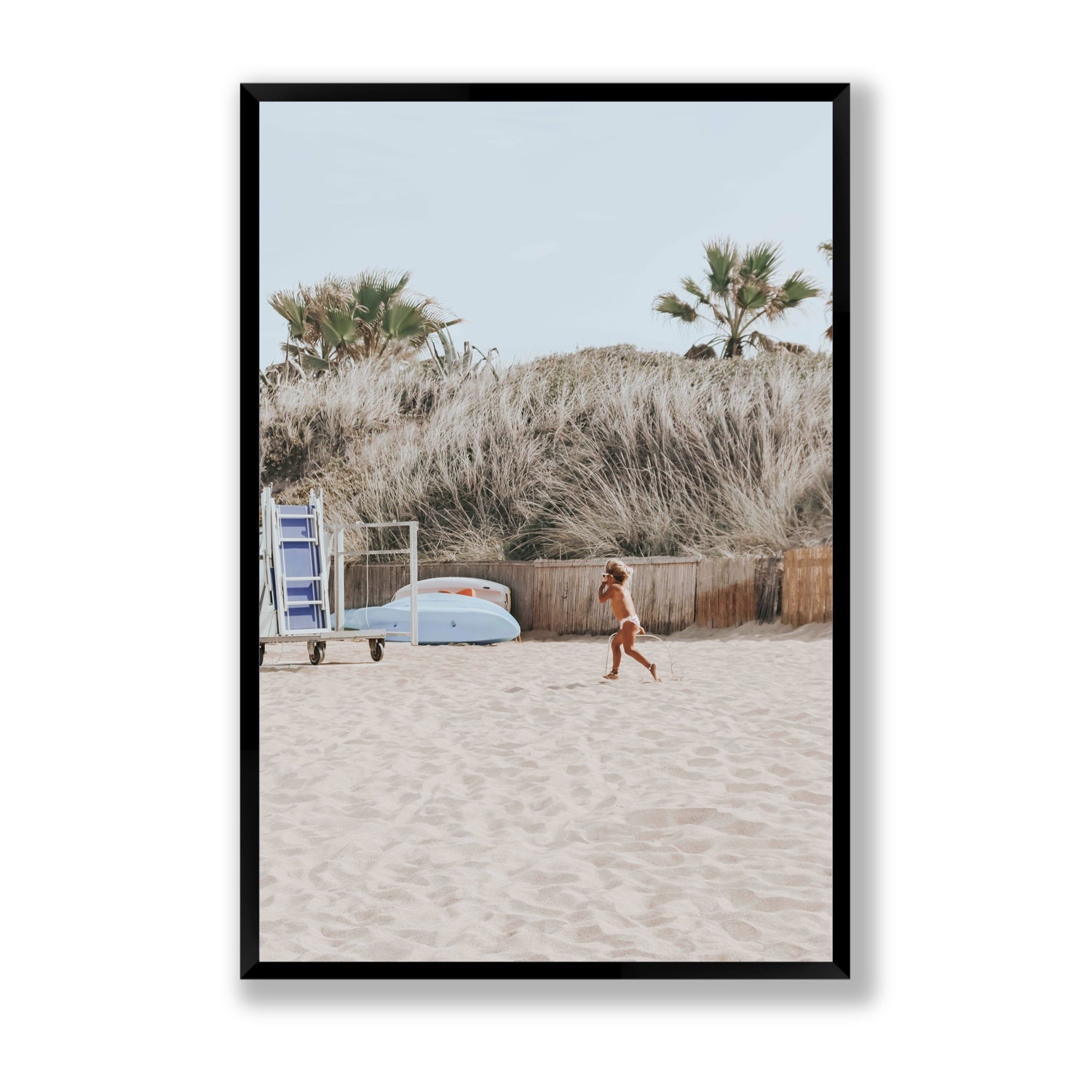 Little Explorer fine art print, Puglia, Italy, Statement, Black Frame · Full Bleed, Fine Art Print