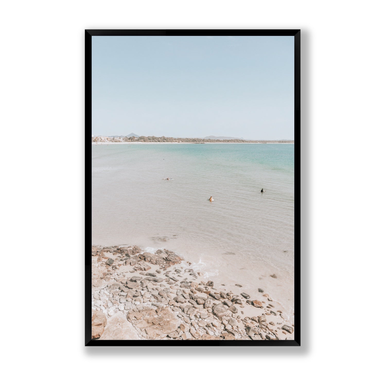 Sweet Serotonin fine art print, Noosa, Australia, coastal scenes artwork, Statement, Black Frame · Full Bleed, Fine Art Print