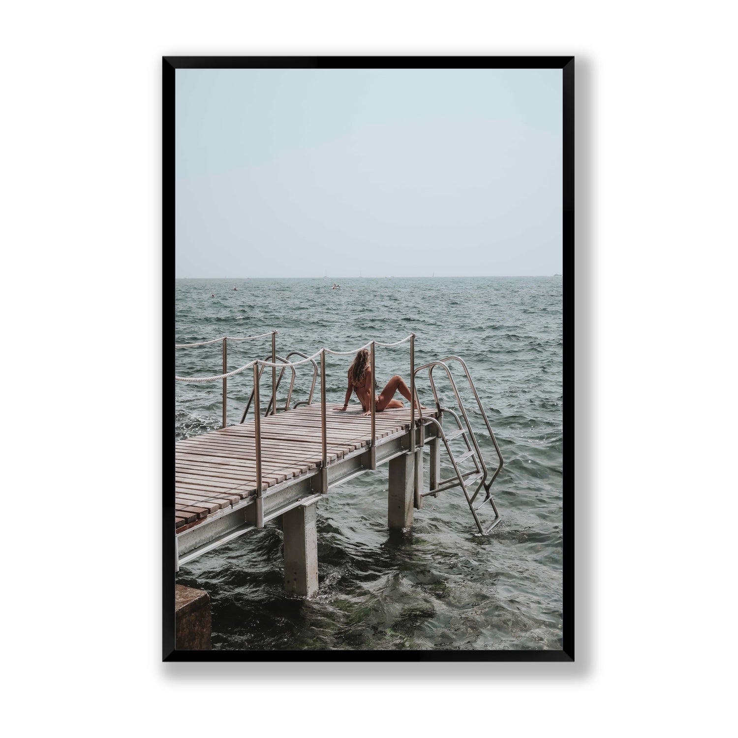 The Dock's Whisper fine art print, Tuscany, Italy, Statement, Black Frame · Full Bleed, Fine Art Print