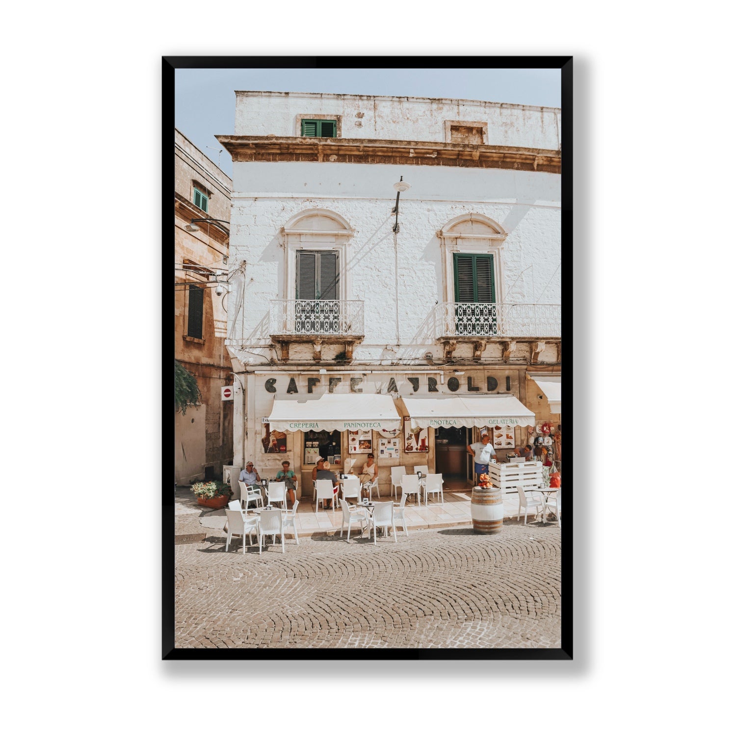 L'Ora di Pranzo Puglia L’Ora di Pranzo Italian art print Statement full-bleed fine art print in black frame