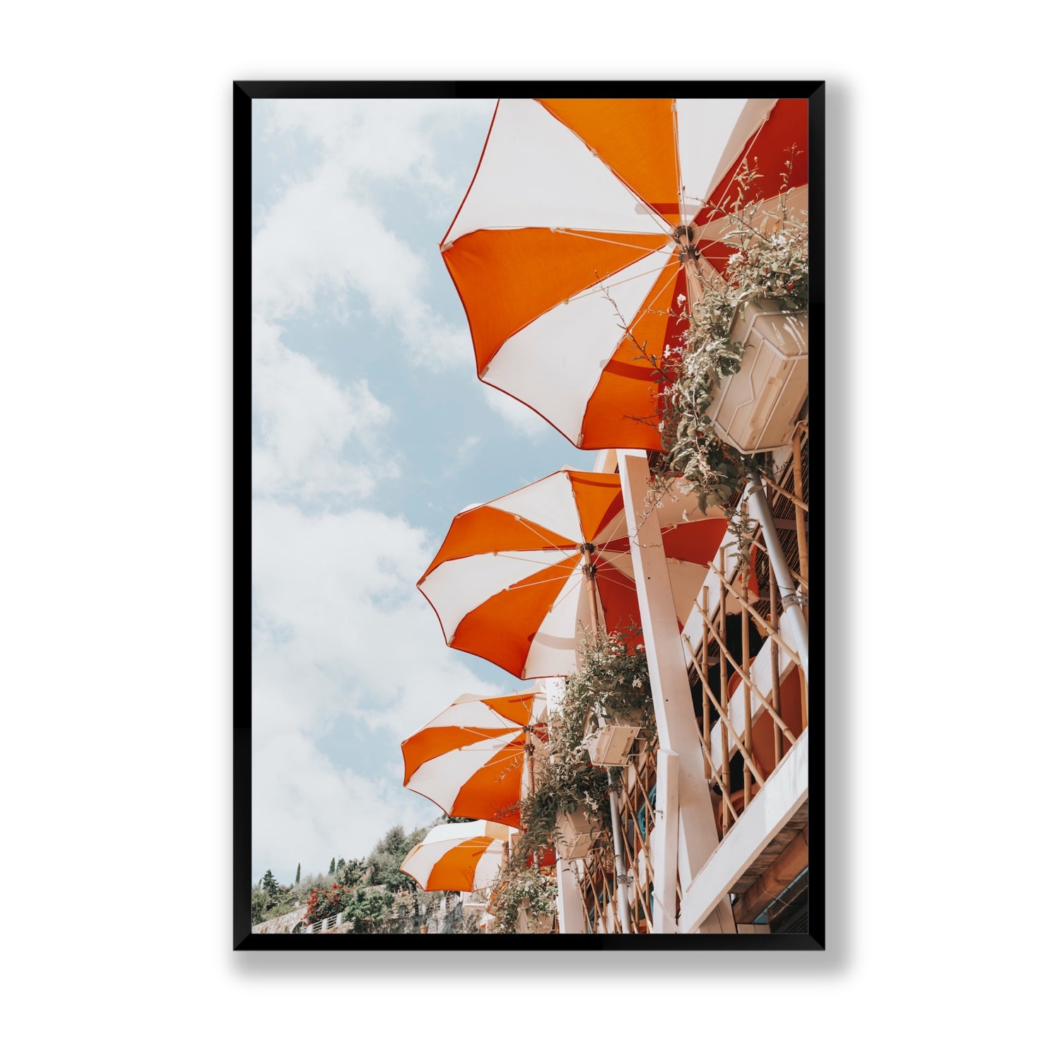 Mantienilo Semplice fine art print, Positano, Italy, Statement, Black Frame · Full Bleed, Fine Art Print
