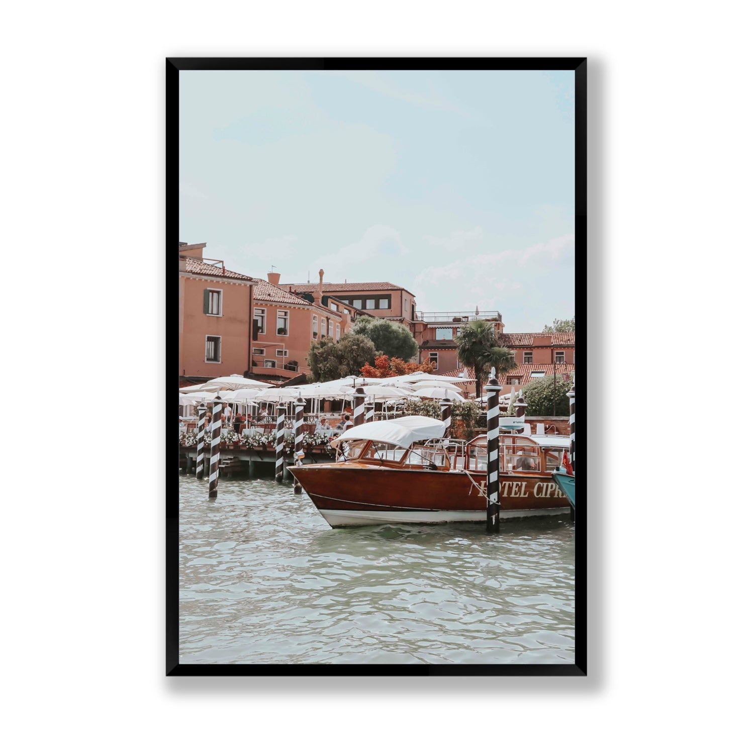 Queen Of The Adriatic Venice Italian wall art Statement full-bleed fine art print in black frame