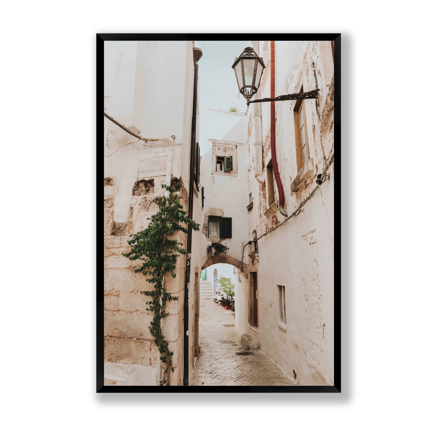 Labyrinth Lanes fine art print, Puglia, Italy, Statement, Black Frame · Full Bleed, Fine Art Print