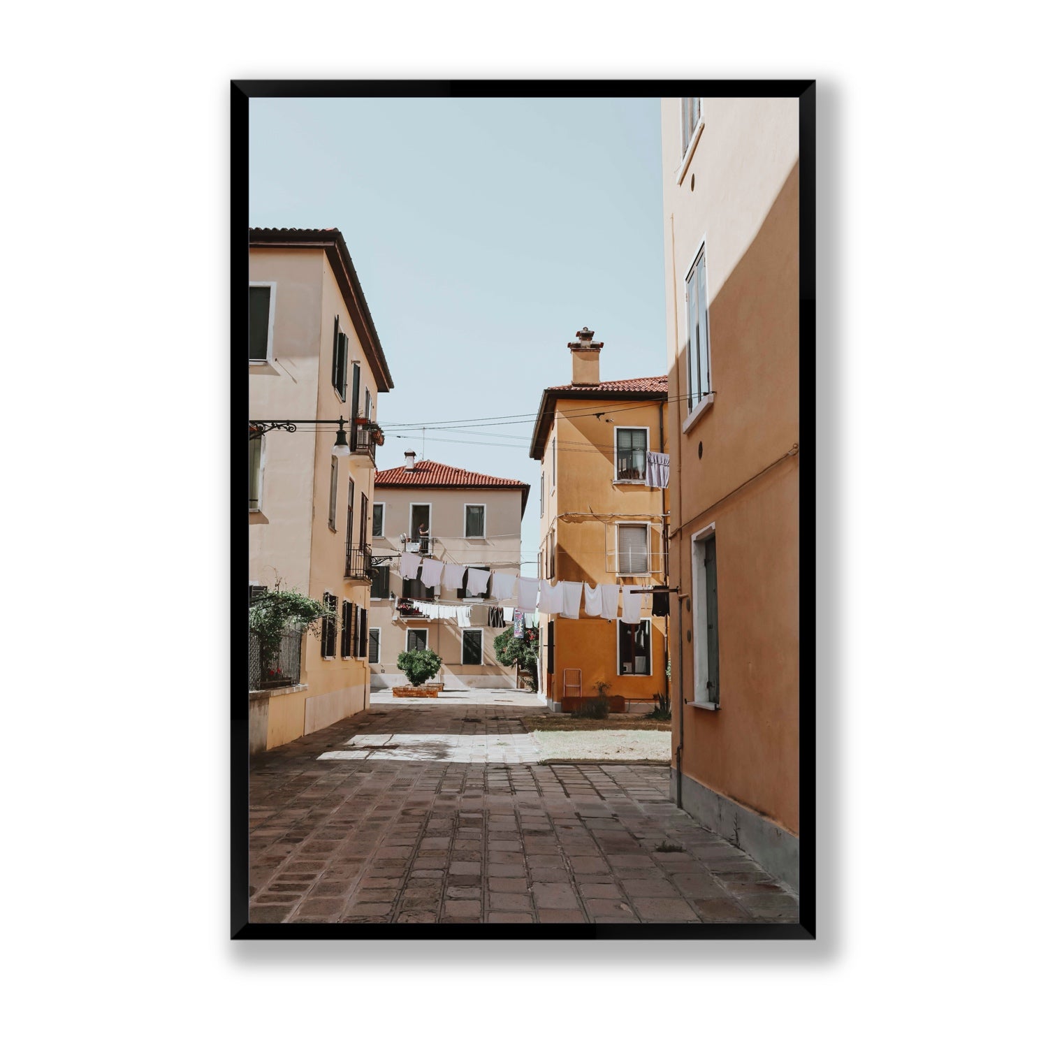 Terraferma Venice Italian wall art Statement full-bleed fine art print in black frame