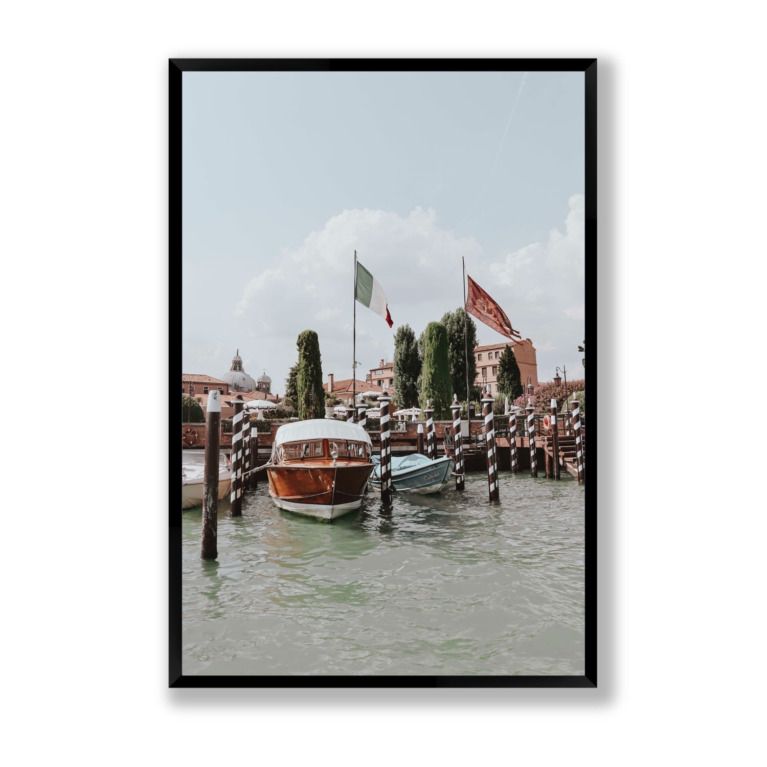 Cipriani Venice wall art Statement full-bleed fine art print in black frame