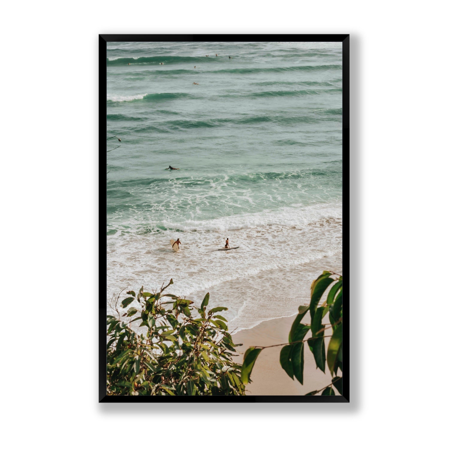 Private Paradise fine art print, Byron Bay, Australia, Statement, Black Frame · Full Bleed, Fine Art Print