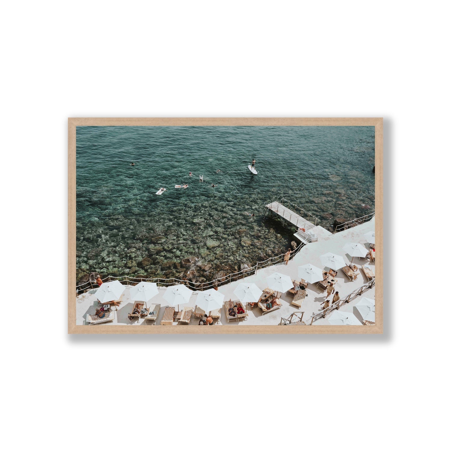 Our Tuscan Dream Tuscany Italian wall art Giant full-bleed fine art print in natural oak frame