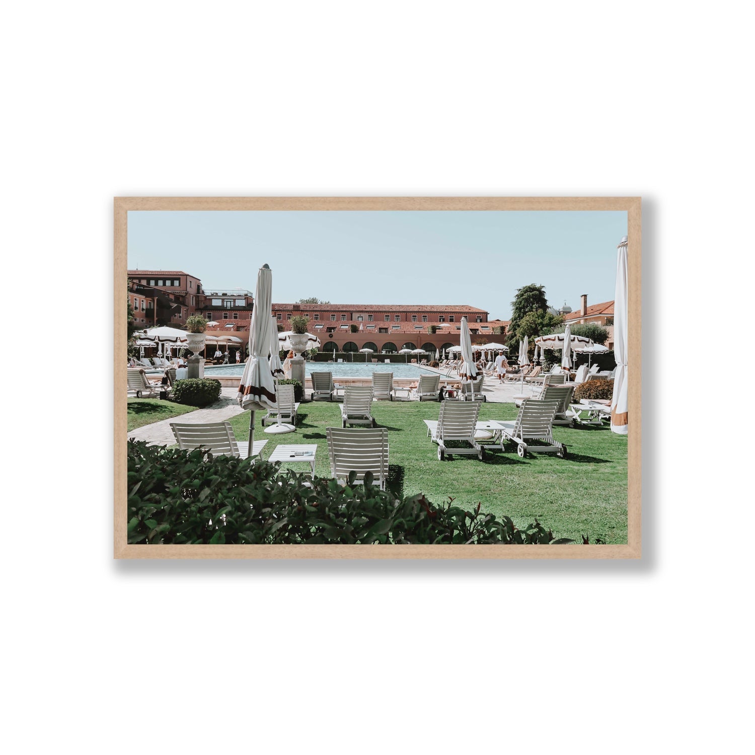 Arrigo Venice Italian wall art Giant full-bleed fine art print in natural oak frame
