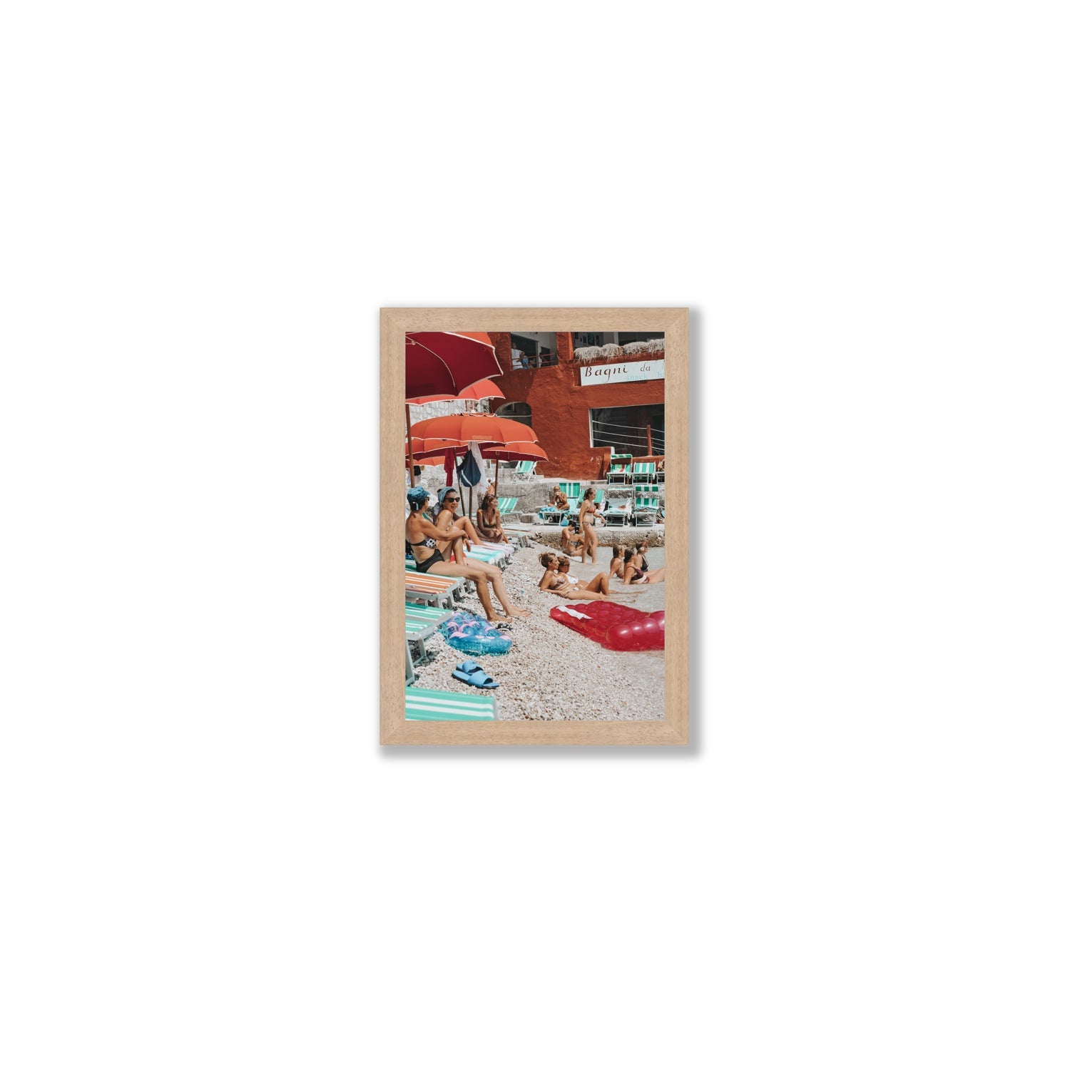La Dolce Vita fine art print, Capri, Italy, Small, Natural Oak Frame · Full Bleed, Fine Art Print