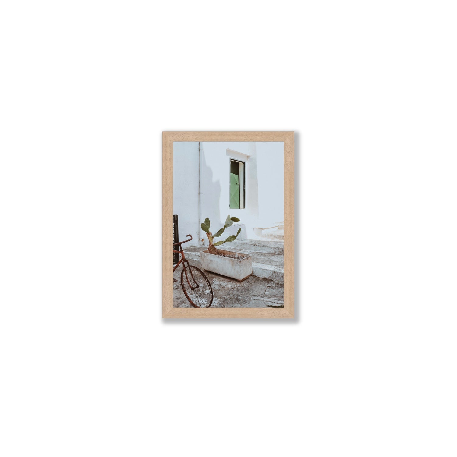 Simple Harmony fine art print, Puglia, Italy, Small, Natural Oak Frame · Full Bleed, Fine Art Print