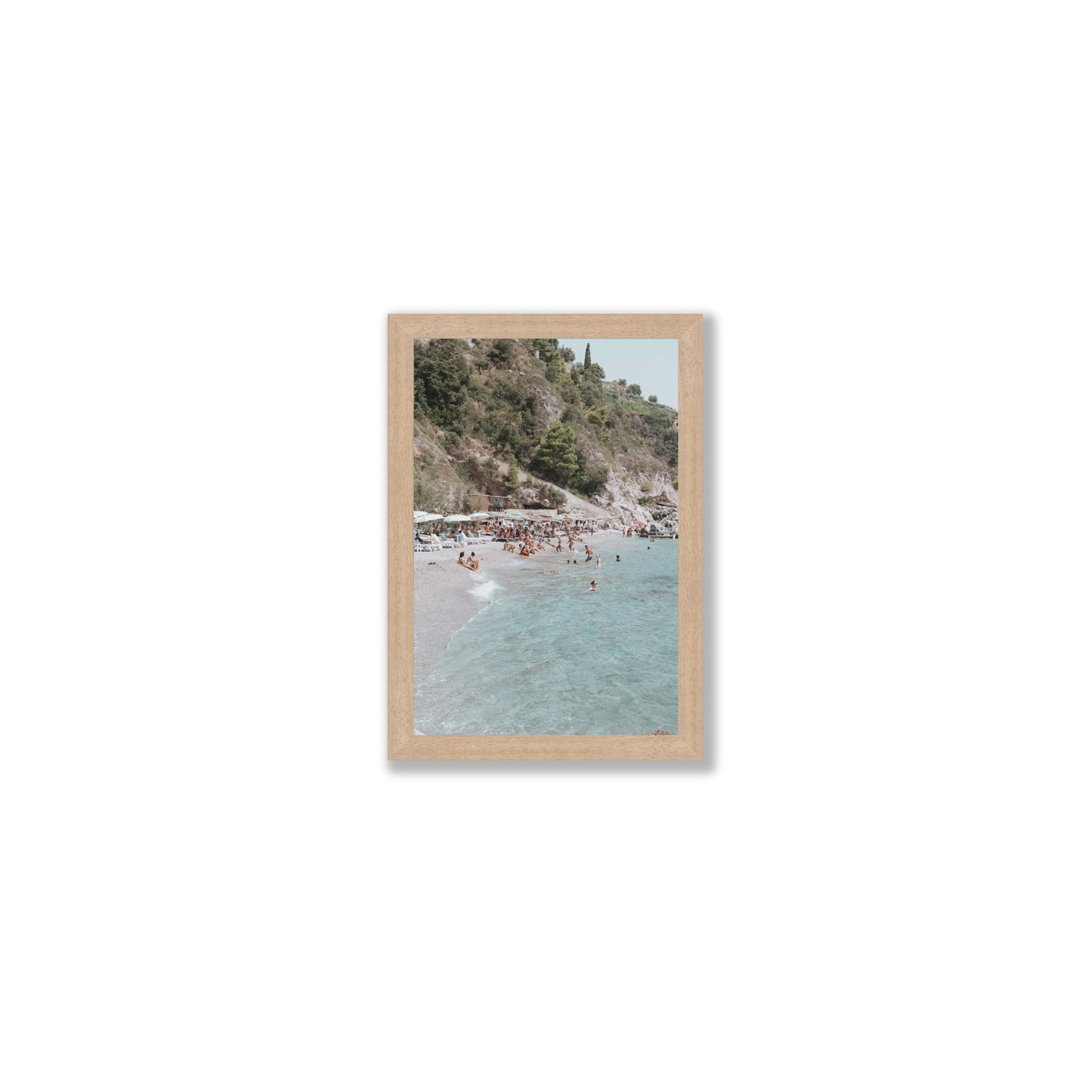 Mediterranean Magic fine art print, Amalfi, Italy, Small, Natural Oak Frame · Full Bleed, Fine Art Print