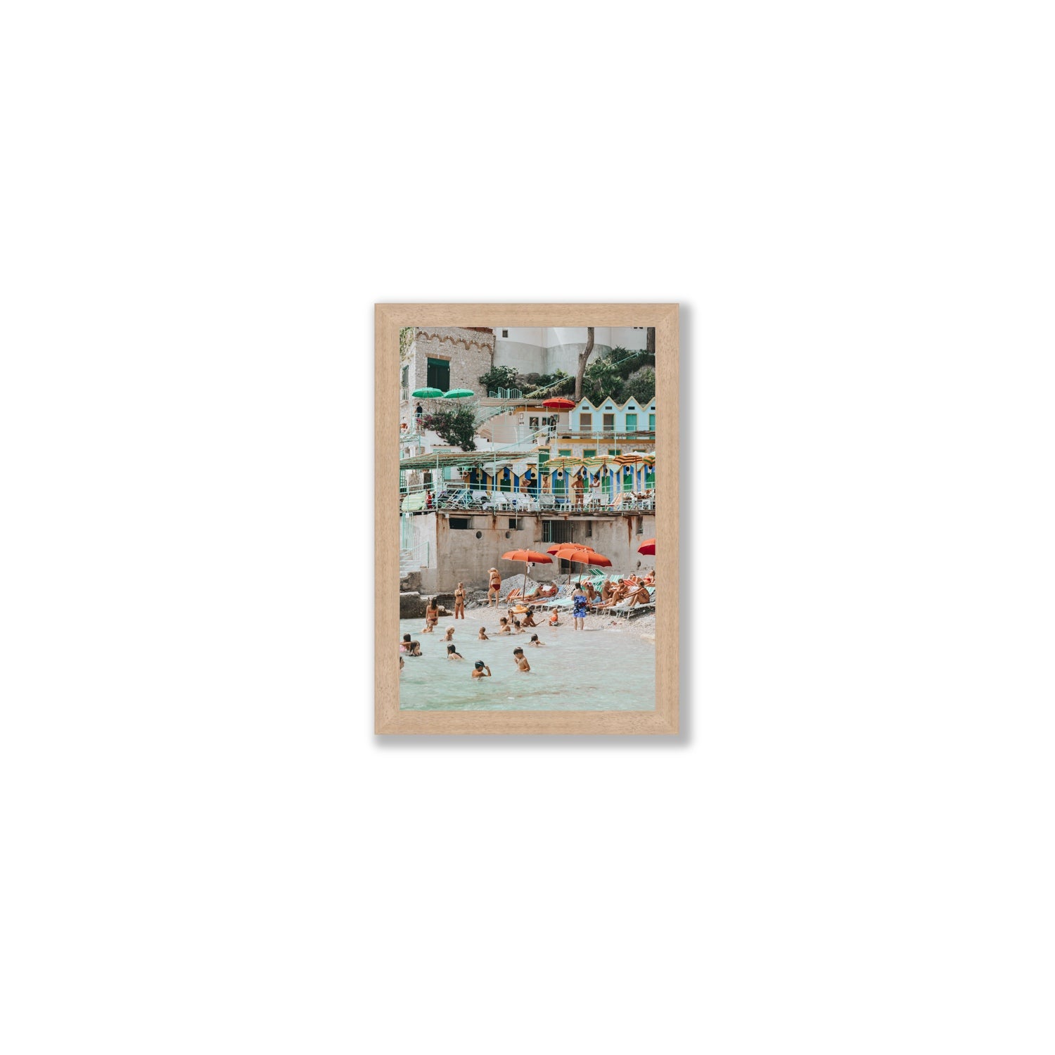 Kaleidoscope fine art print, Capri, Italy, Small, Natural Oak Frame · Full Bleed, Fine Art Print