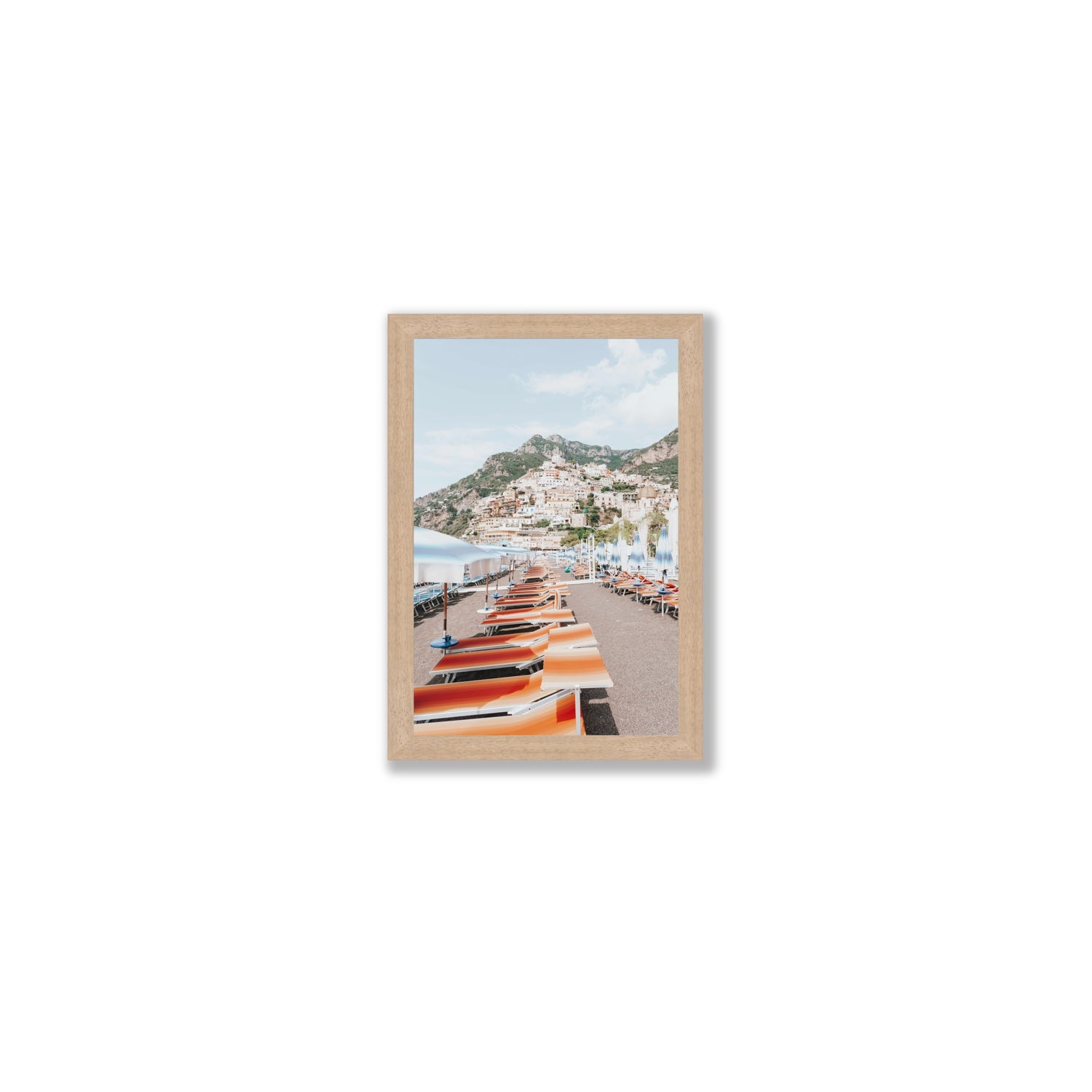 A Symphony of Colours fine art print, Positano, Italy, Small, Natural Oak Frame · Full Bleed, Fine Art Print