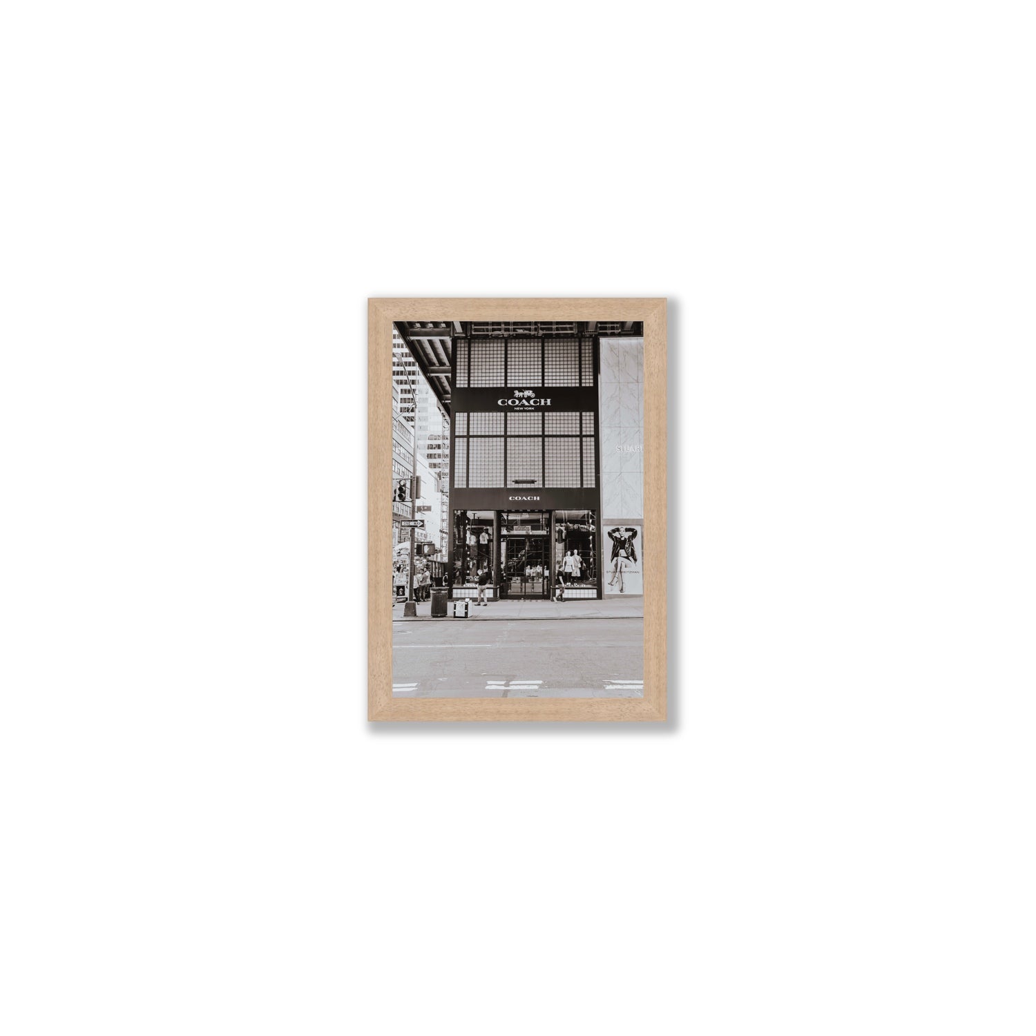Coach Uptown fine art print, New York, United States, Small, Natural Oak Frame · Full Bleed, Fine Art Print