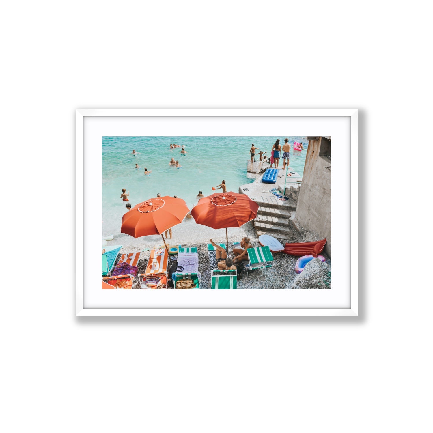 Water Wonderland fine art print, Capri, Italy, Large, White Frame · Matboard, Fine Art Print