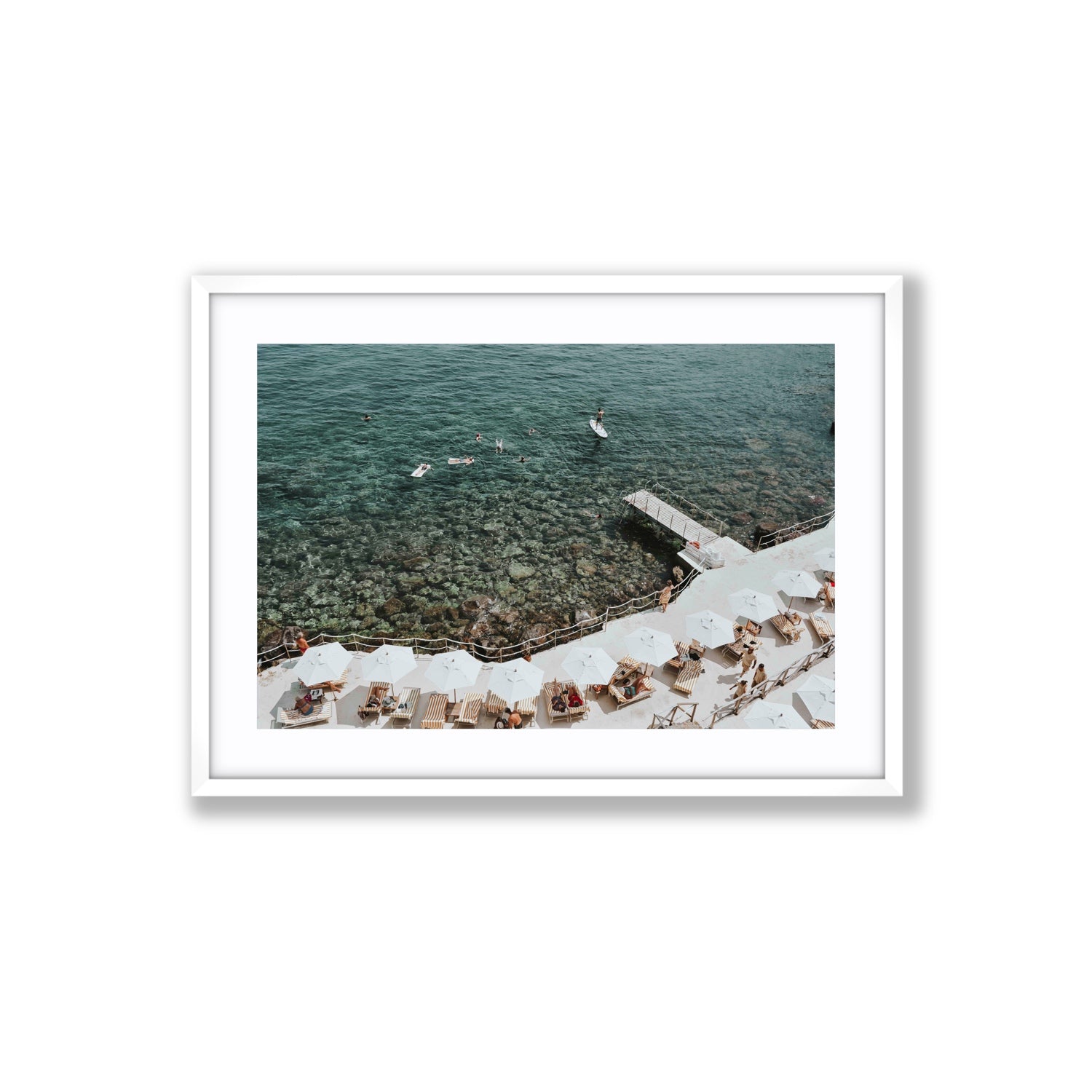 Our Tuscan Dream Tuscany Italian wall art Large fine art print in white frame with matboard