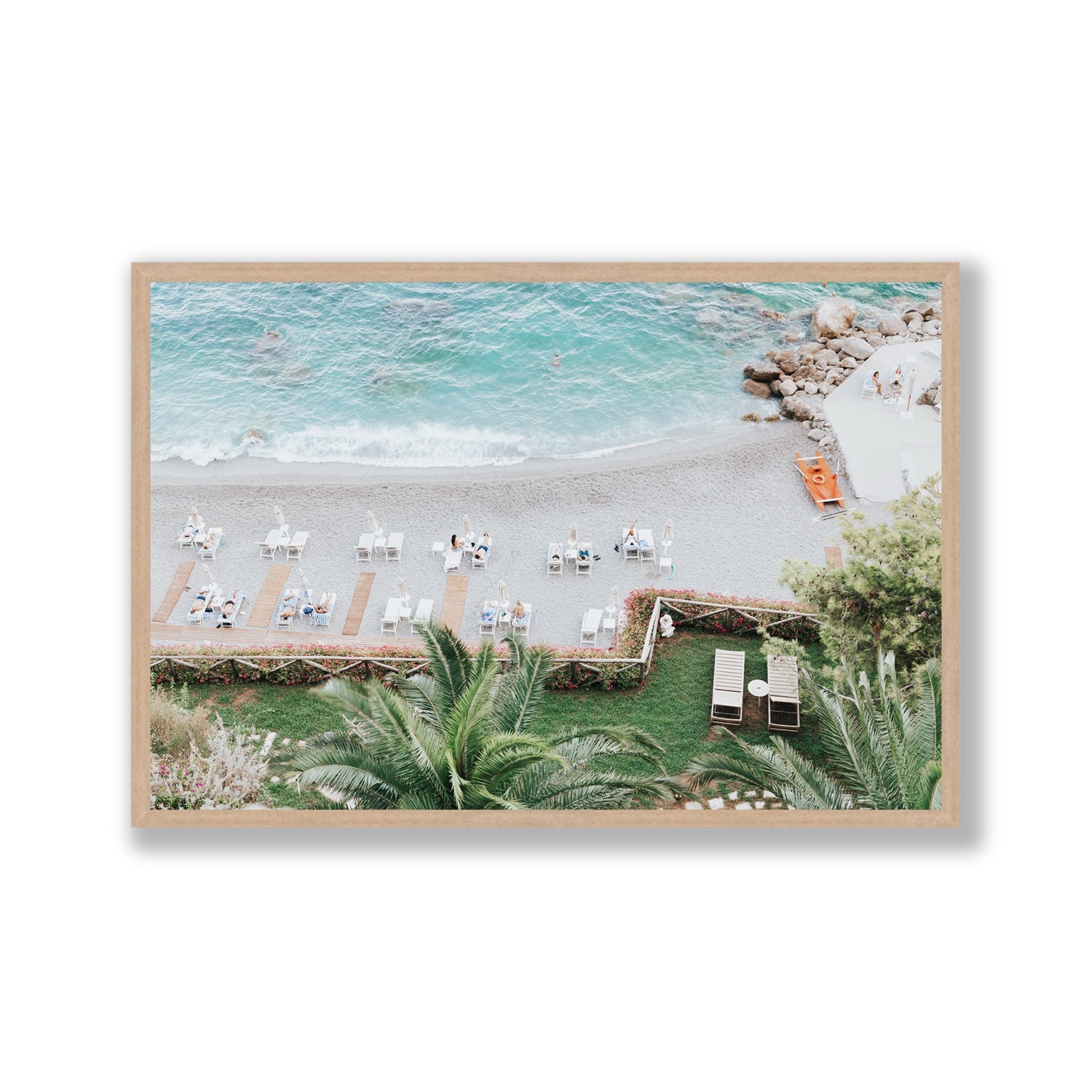 Elysian fine art print, Amalfi, Italy, Gallery, Natural Oak Frame · Full Bleed, Fine Art Print
