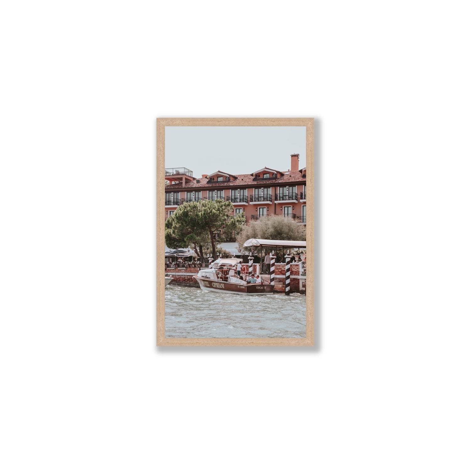 Cocai II Venice Italian wall art Medium full-bleed fine art print in natural oak frame
