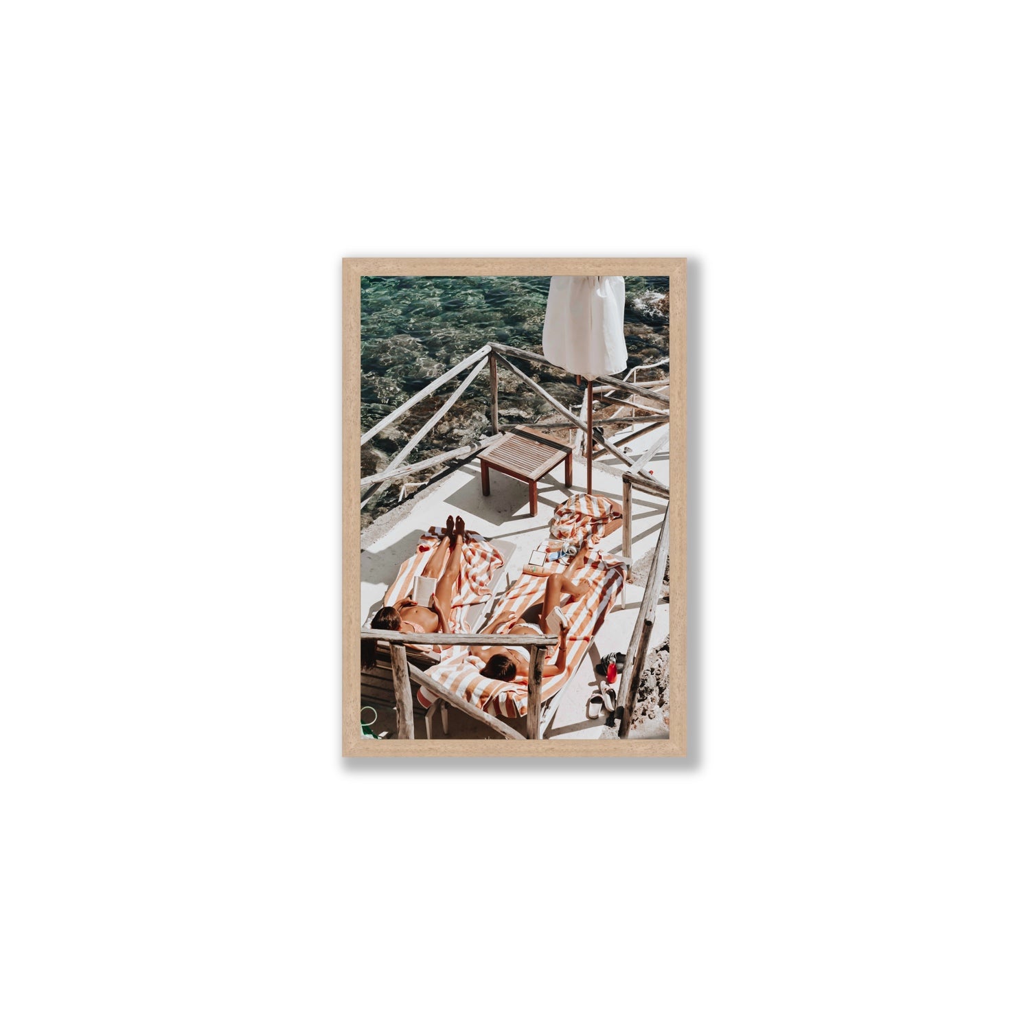 Sun Kissed fine art print, Tuscany, Italy, Medium, Natural Oak Frame · Full Bleed, Fine Art Print