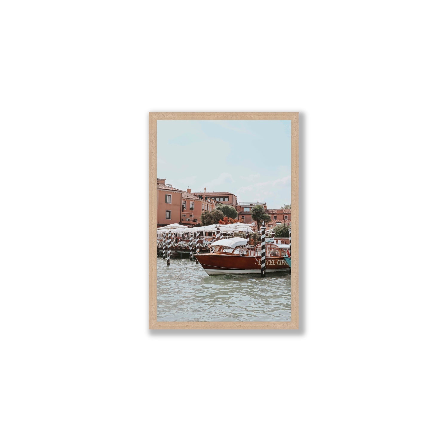Queen Of The Adriatic Venice Italian wall art Medium full-bleed fine art print in natural oak frame