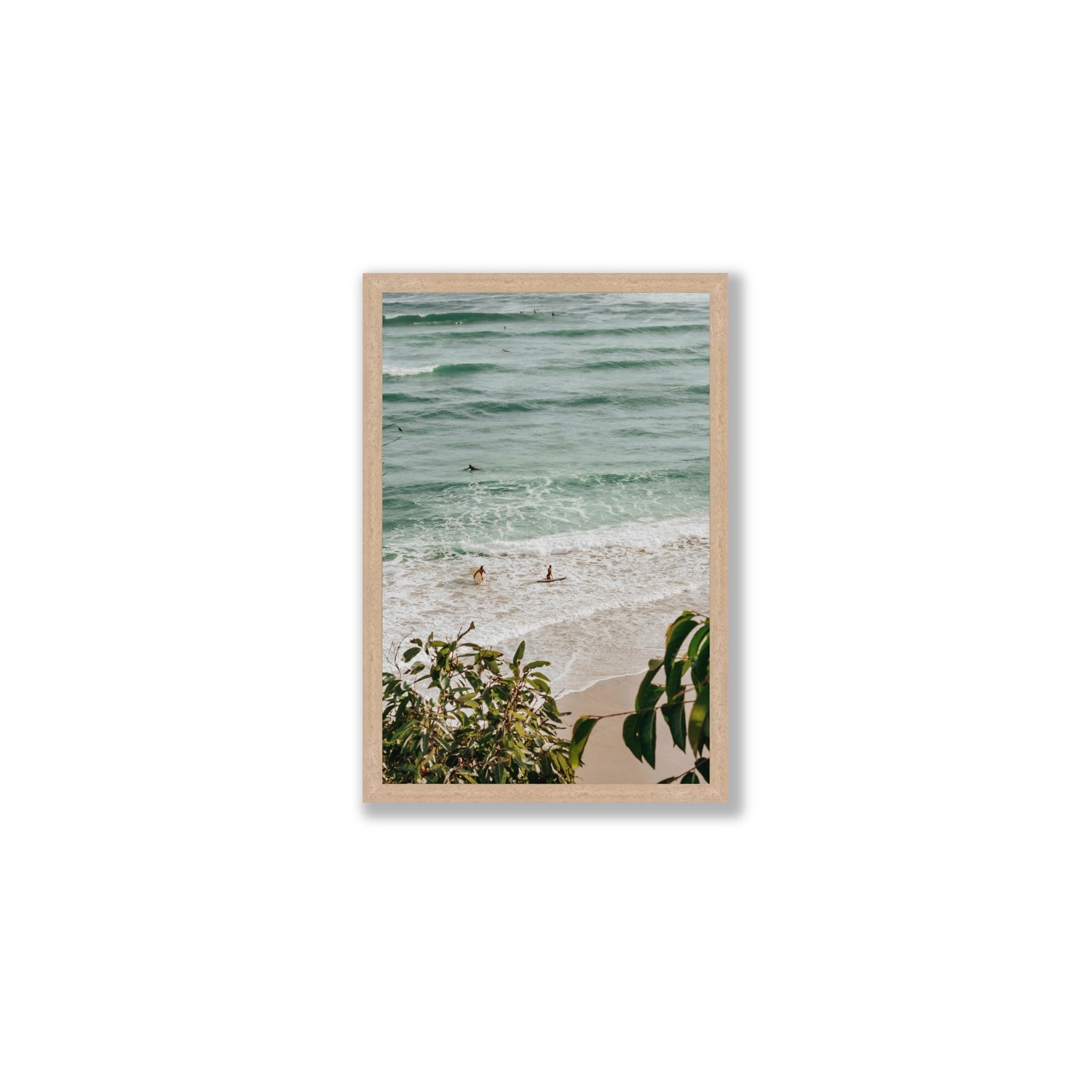 Private Paradise fine art print, Byron Bay, Australia, Medium, Natural Oak Frame · Full Bleed, Fine Art Print