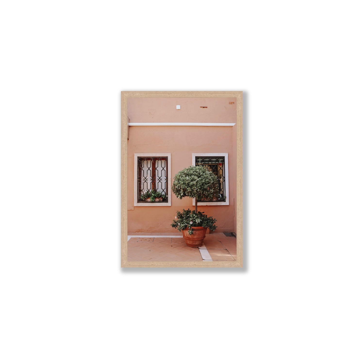 Semplicemente Bello Venice Italian wall art Medium full-bleed fine art print in natural oak frame
