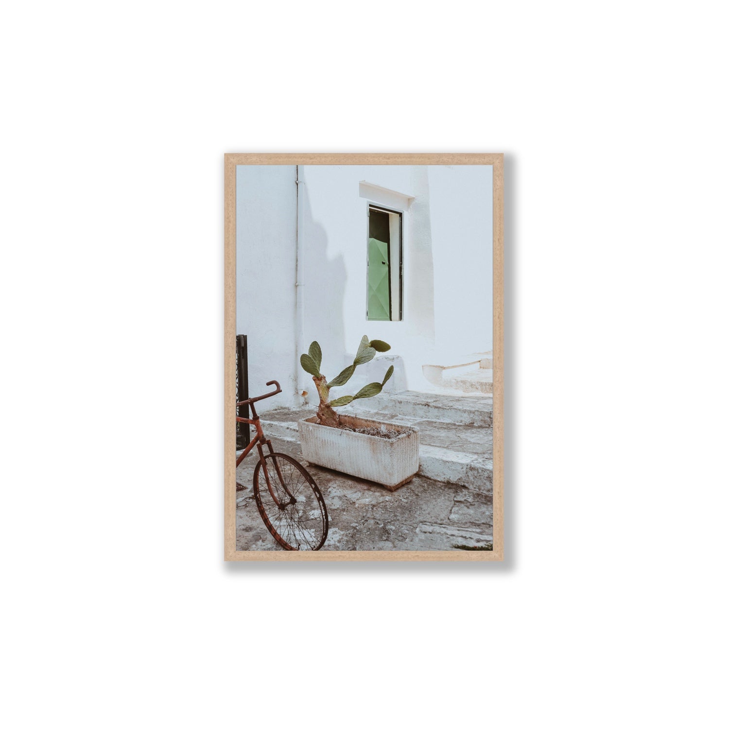Simple Harmony fine art print, Puglia, Italy, Large, Natural Oak Frame · Full Bleed, Fine Art Print