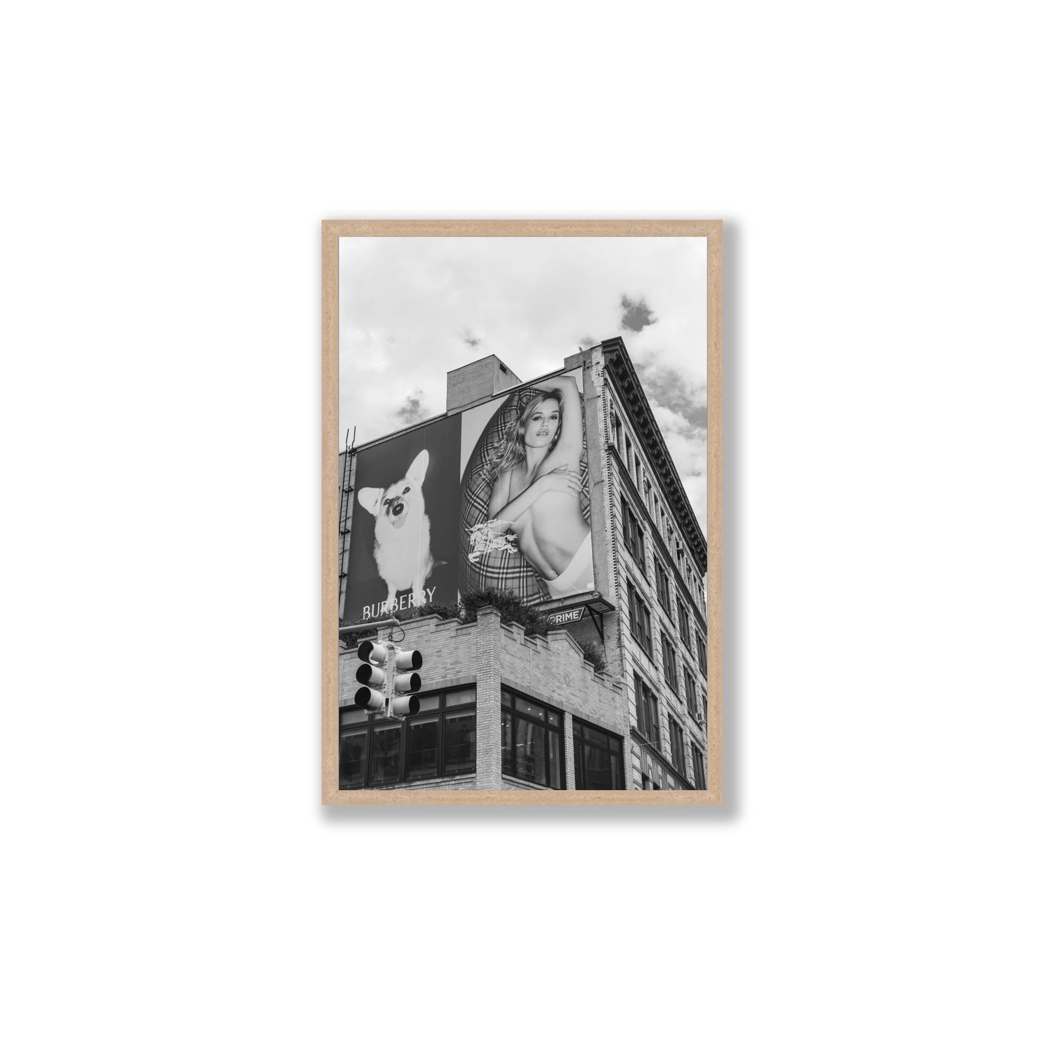 Dynamic Duo fine art print, New York, United States, Large, Natural Oak Frame · Full Bleed, Fine Art Print