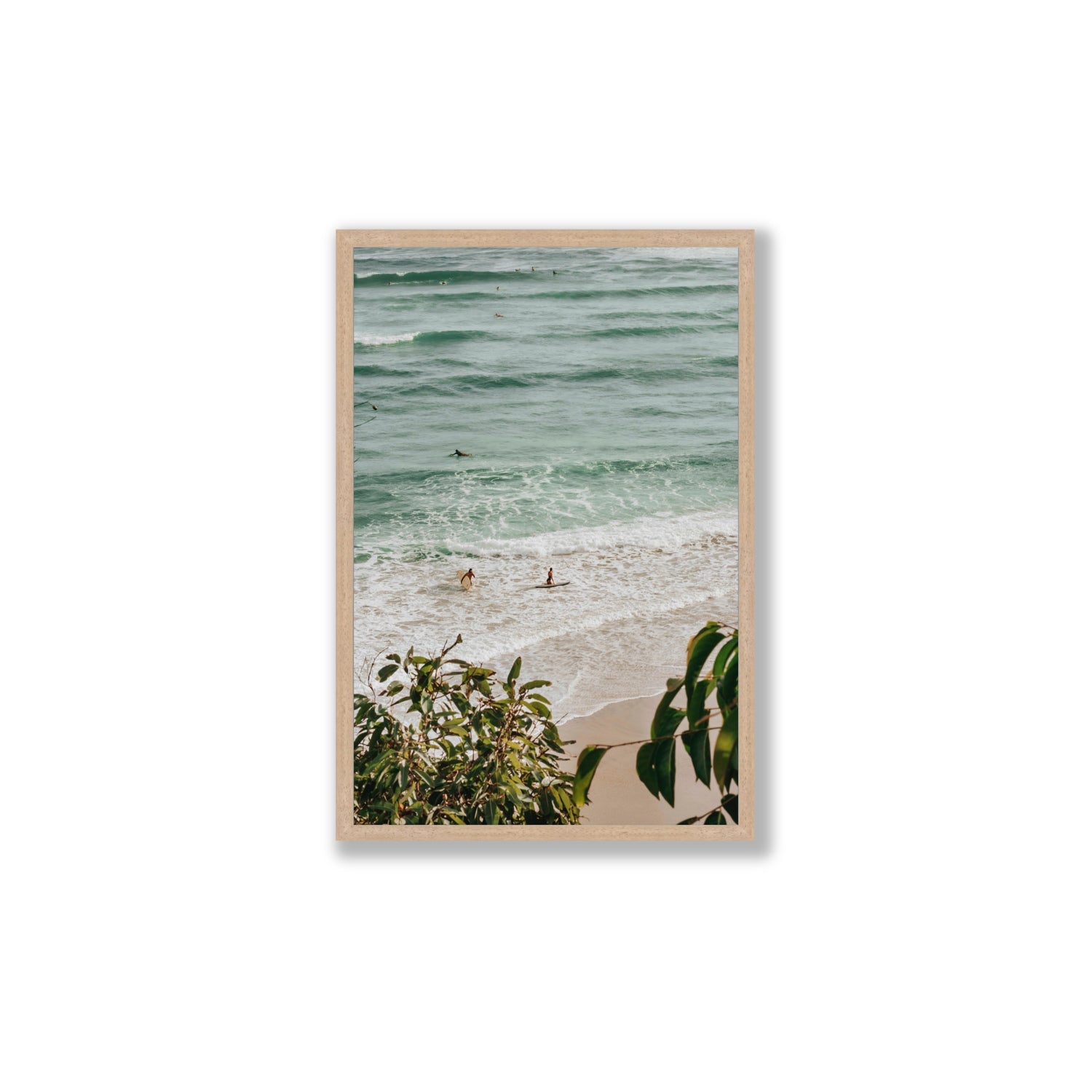 Private Paradise fine art print, Byron Bay, Australia, Large, Natural Oak Frame · Full Bleed, Fine Art Print
