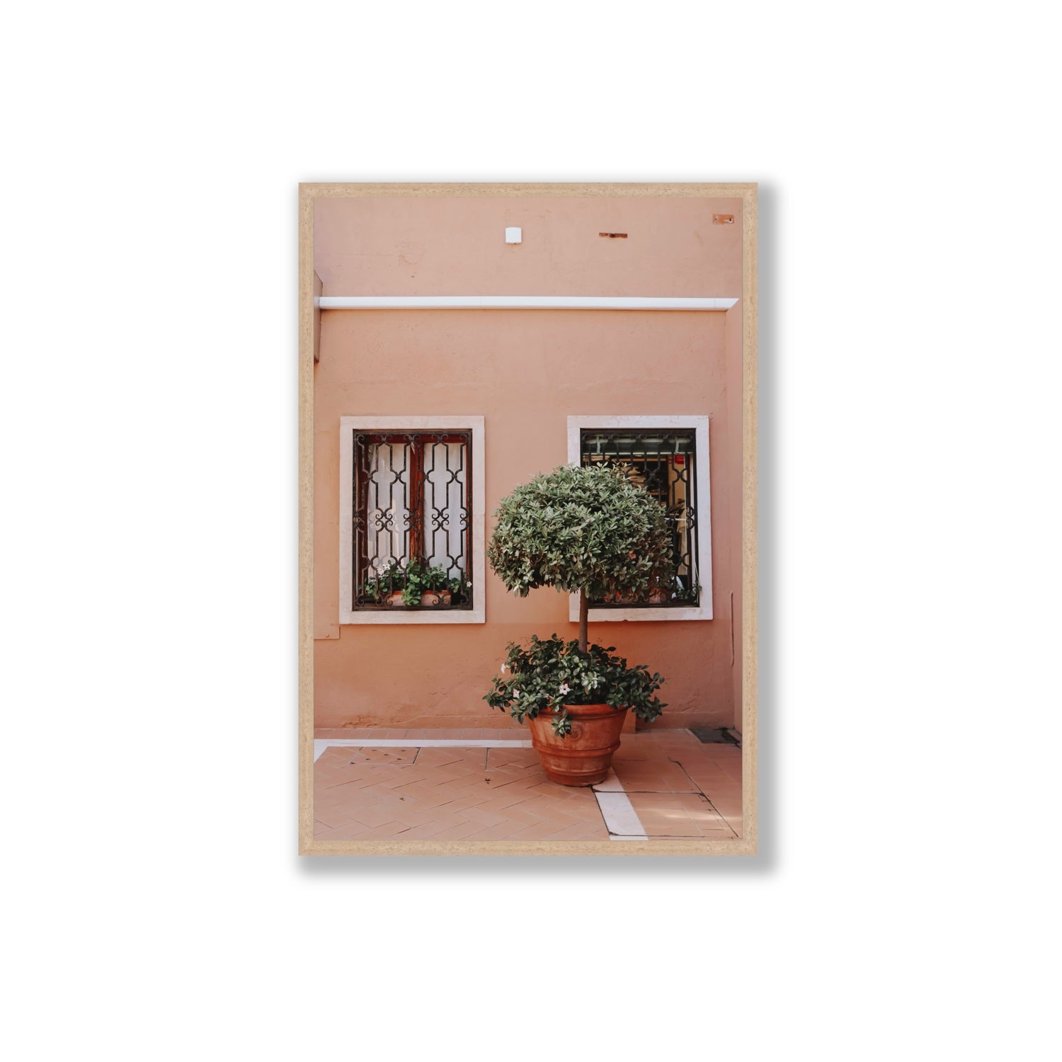 Semplicemente Bello Venice Italian wall art Extra Large full-bleed fine art print in natural oak frame