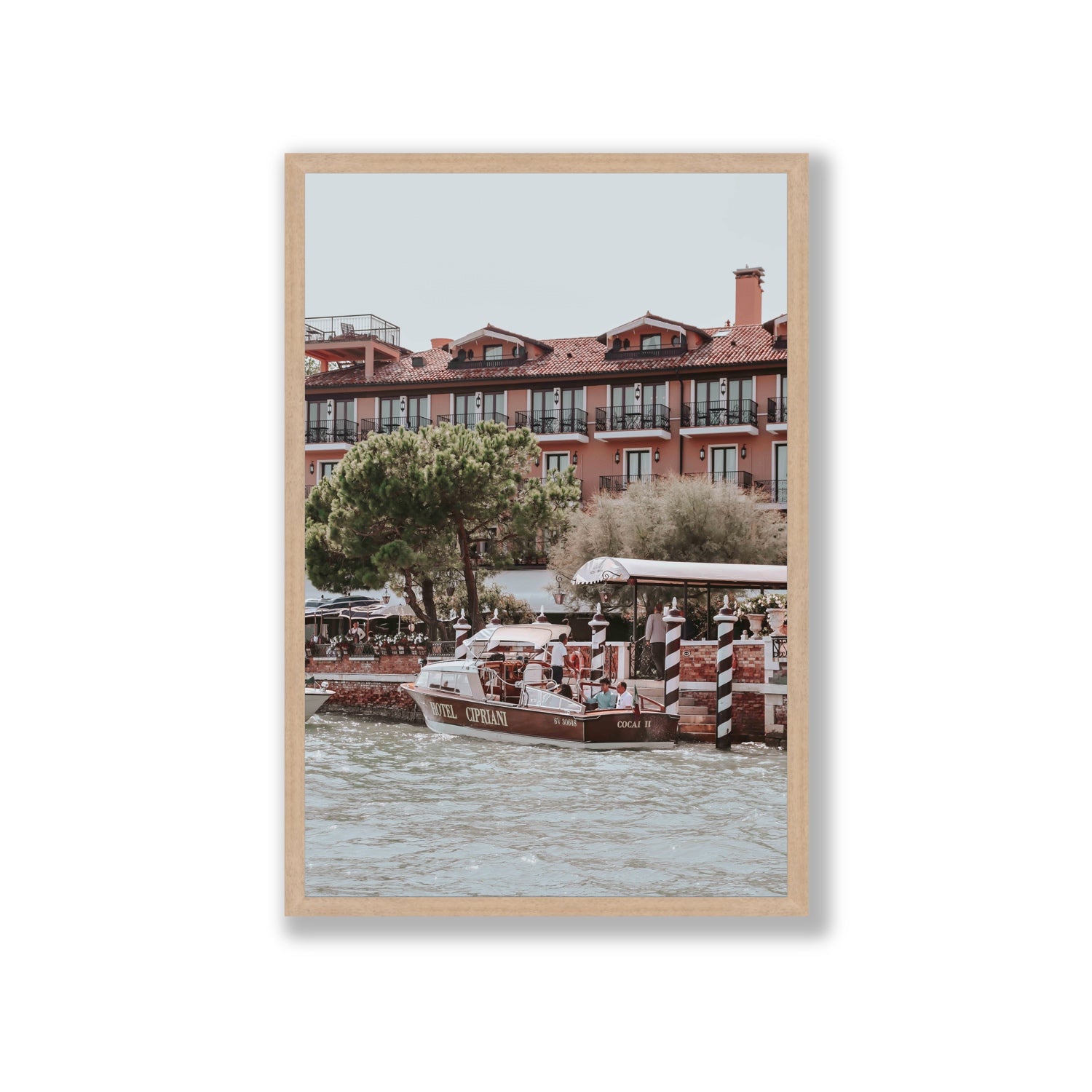Cocai II Venice Italian wall art Giant full-bleed fine art print in natural oak frame