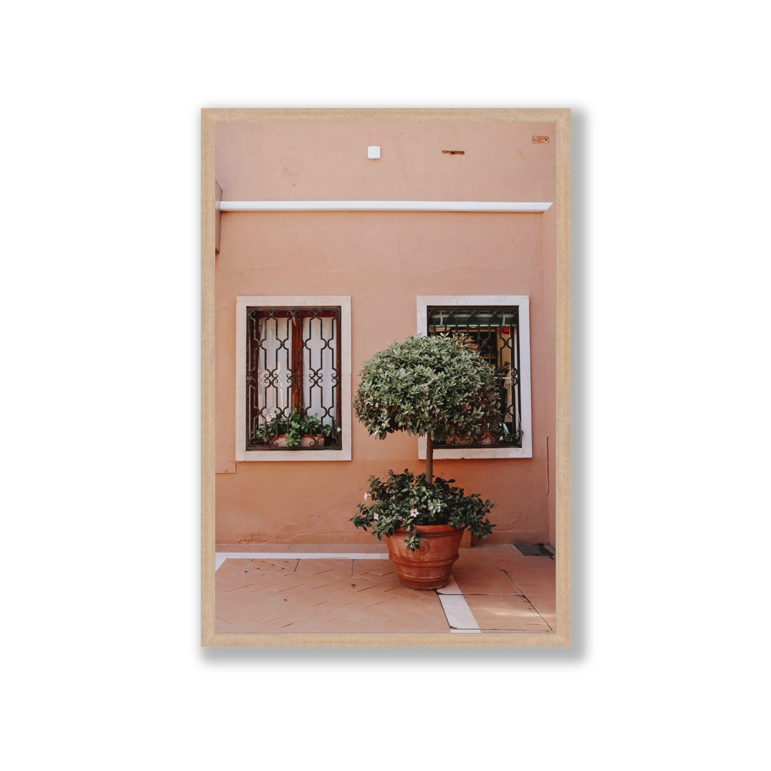 Semplicemente Bello Venice Italian wall art Giant full-bleed fine art print in natural oak frame
