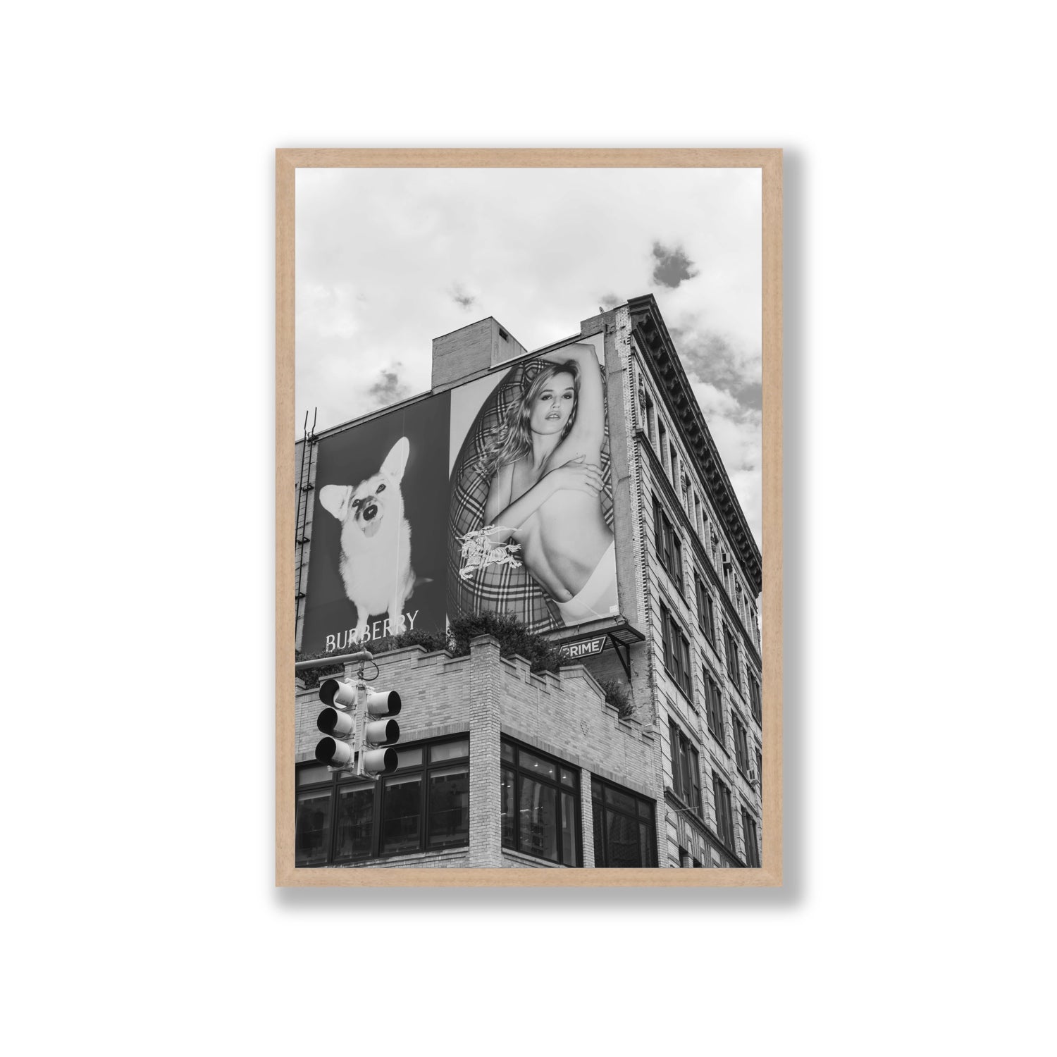 Dynamic Duo fine art print, New York, United States, Giant, Natural Oak Frame · Full Bleed, Fine Art Print