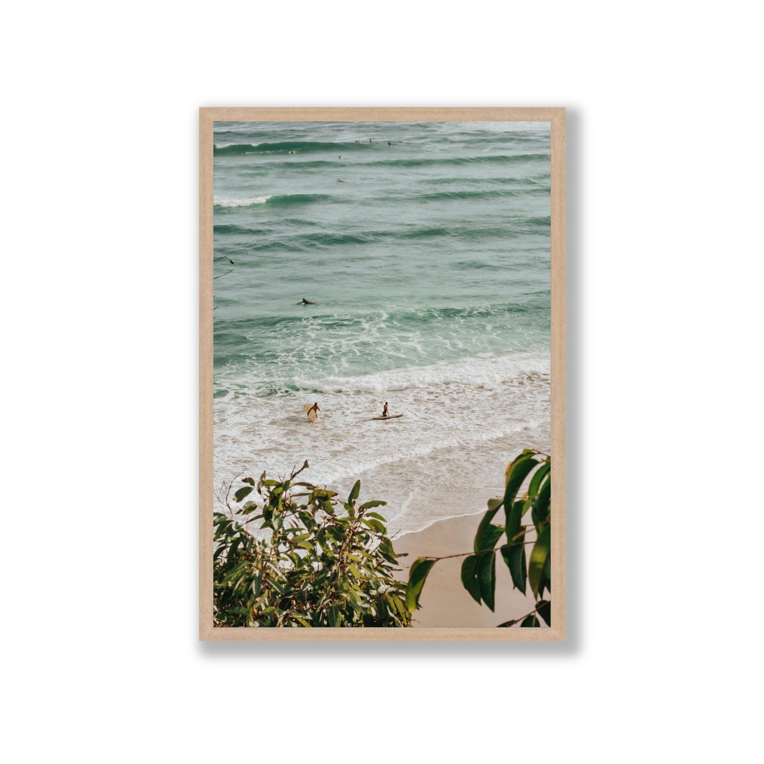 Private Paradise fine art print, Byron Bay, Australia, Giant, Natural Oak Frame · Full Bleed, Fine Art Print