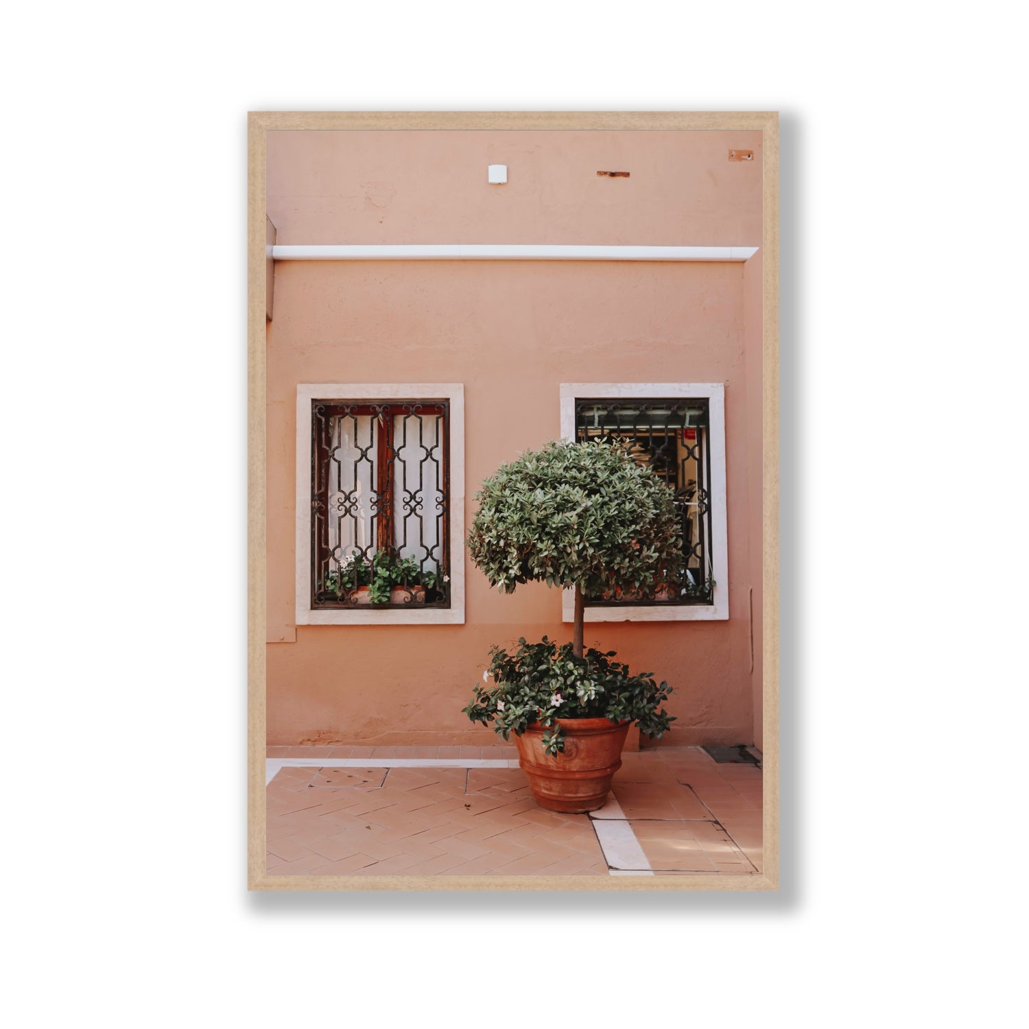 Semplicemente Bello Venice Italian wall art Gallery full-bleed fine art print in natural oak frame