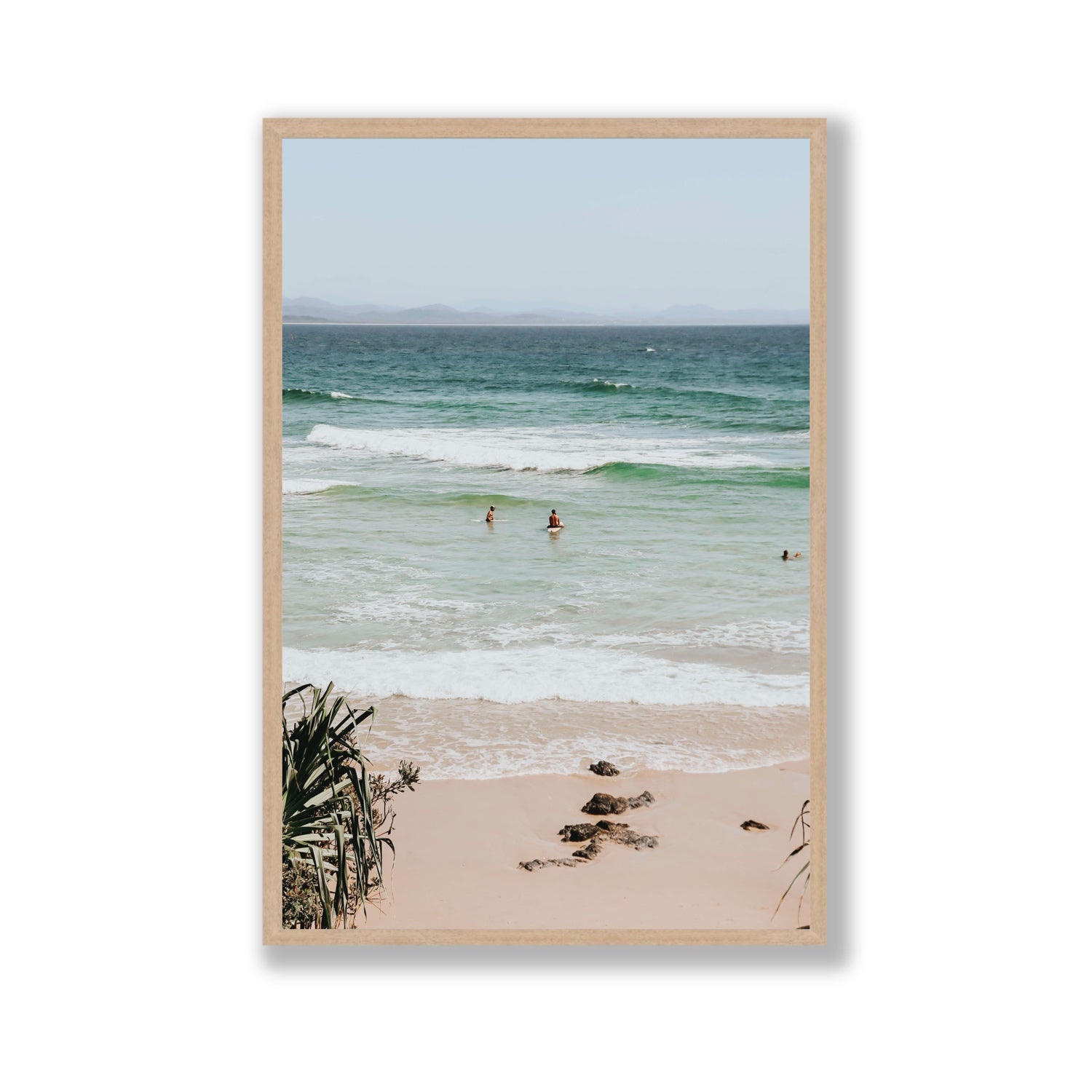 Lets Go Trippin' fine art print, Byron Bay, Australia, Gallery, Natural Oak Frame · Full Bleed, Fine Art Print