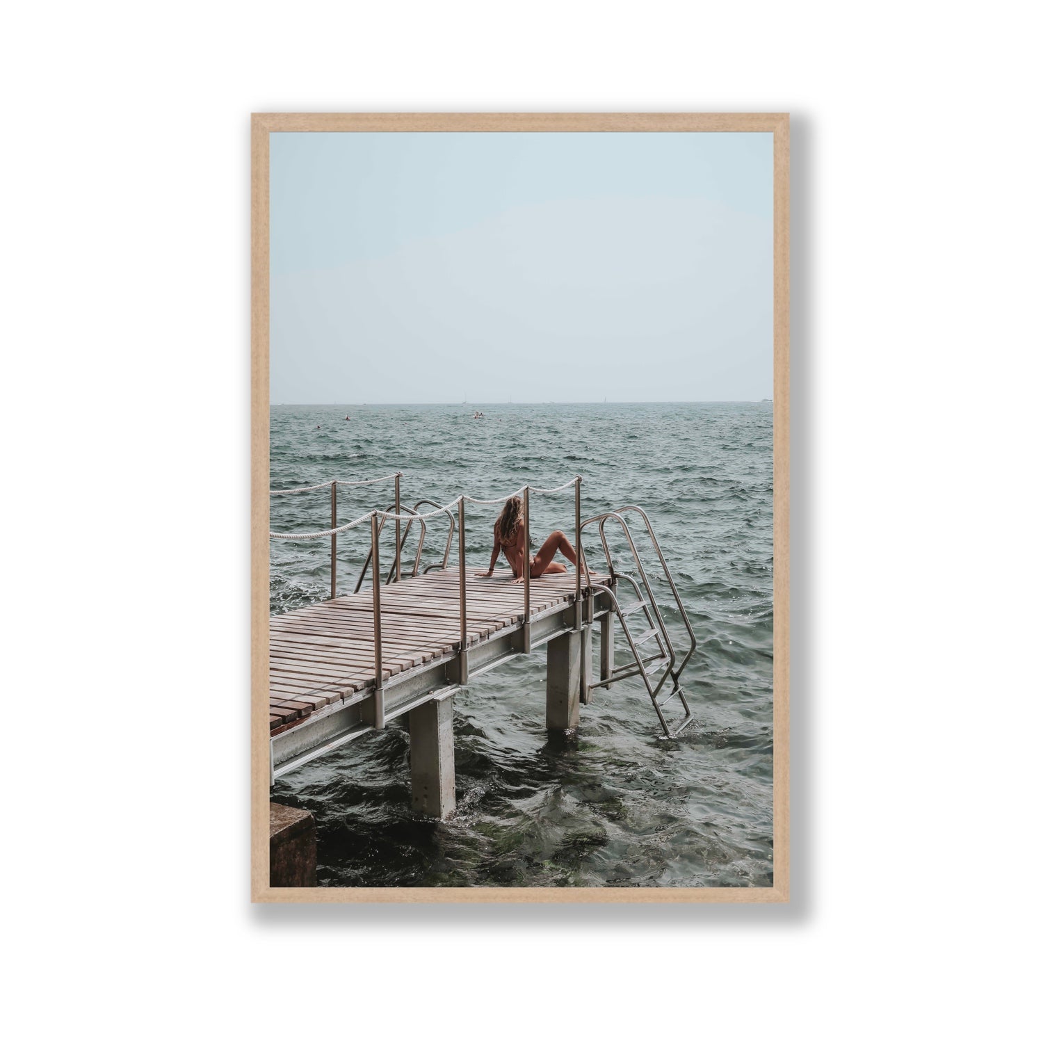 The Dock's Whisper fine art print, Tuscany, Italy, Gallery, Natural Oak Frame · Full Bleed, Fine Art Print