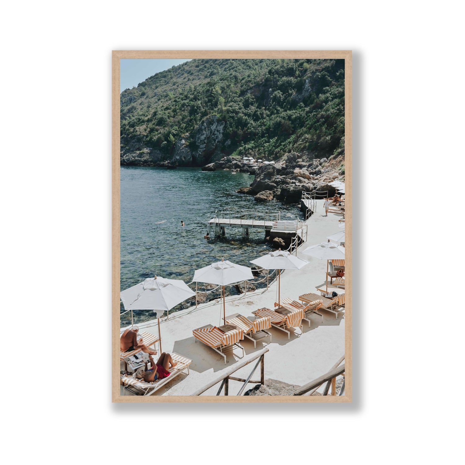 Always Better Together fine art print, Tuscany, Italy, Gallery, Natural Oak Frame · Full Bleed, Fine Art Print
