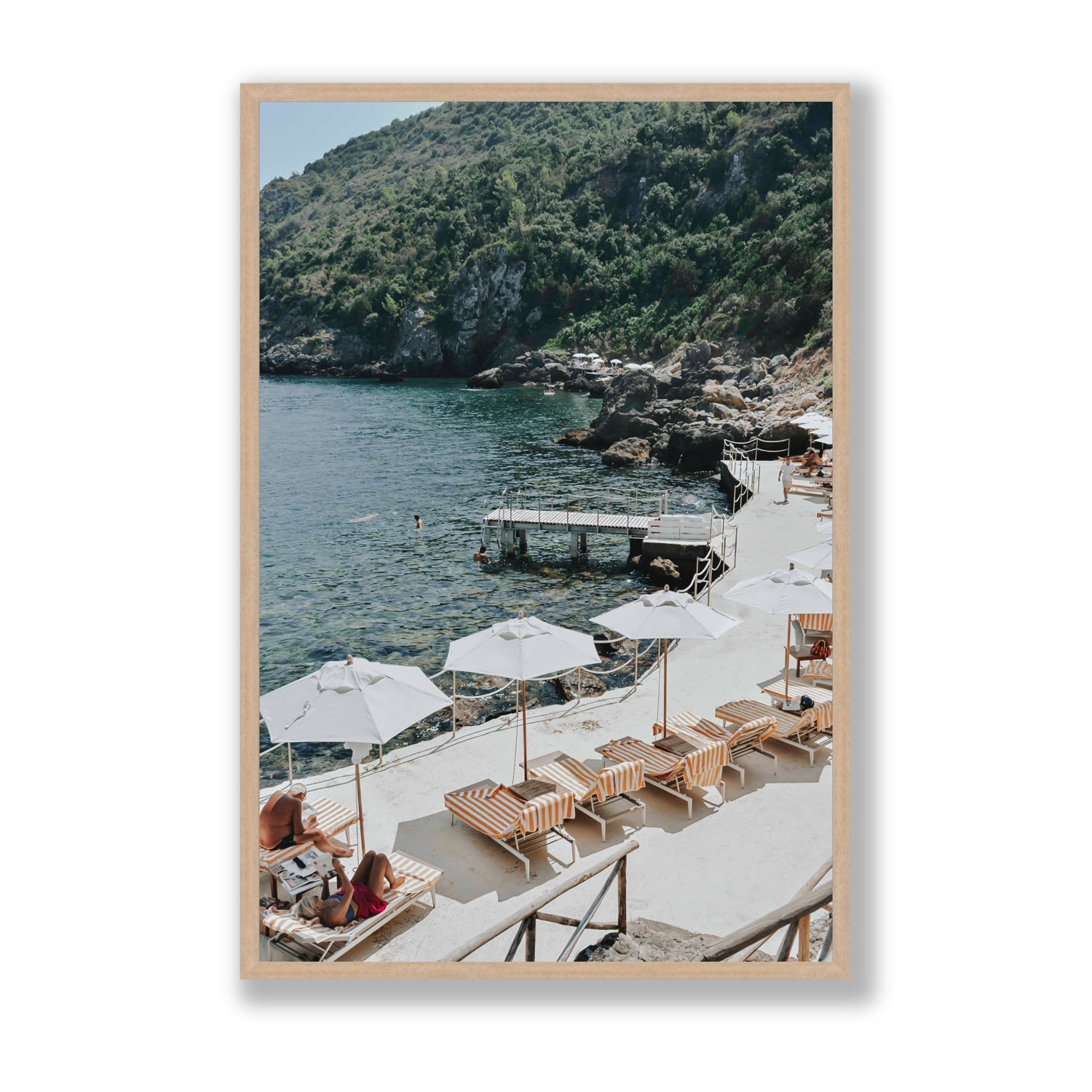 Always Better Together fine art print, Tuscany, Italy, Statement, Natural Oak Frame · Full Bleed, Fine Art Print