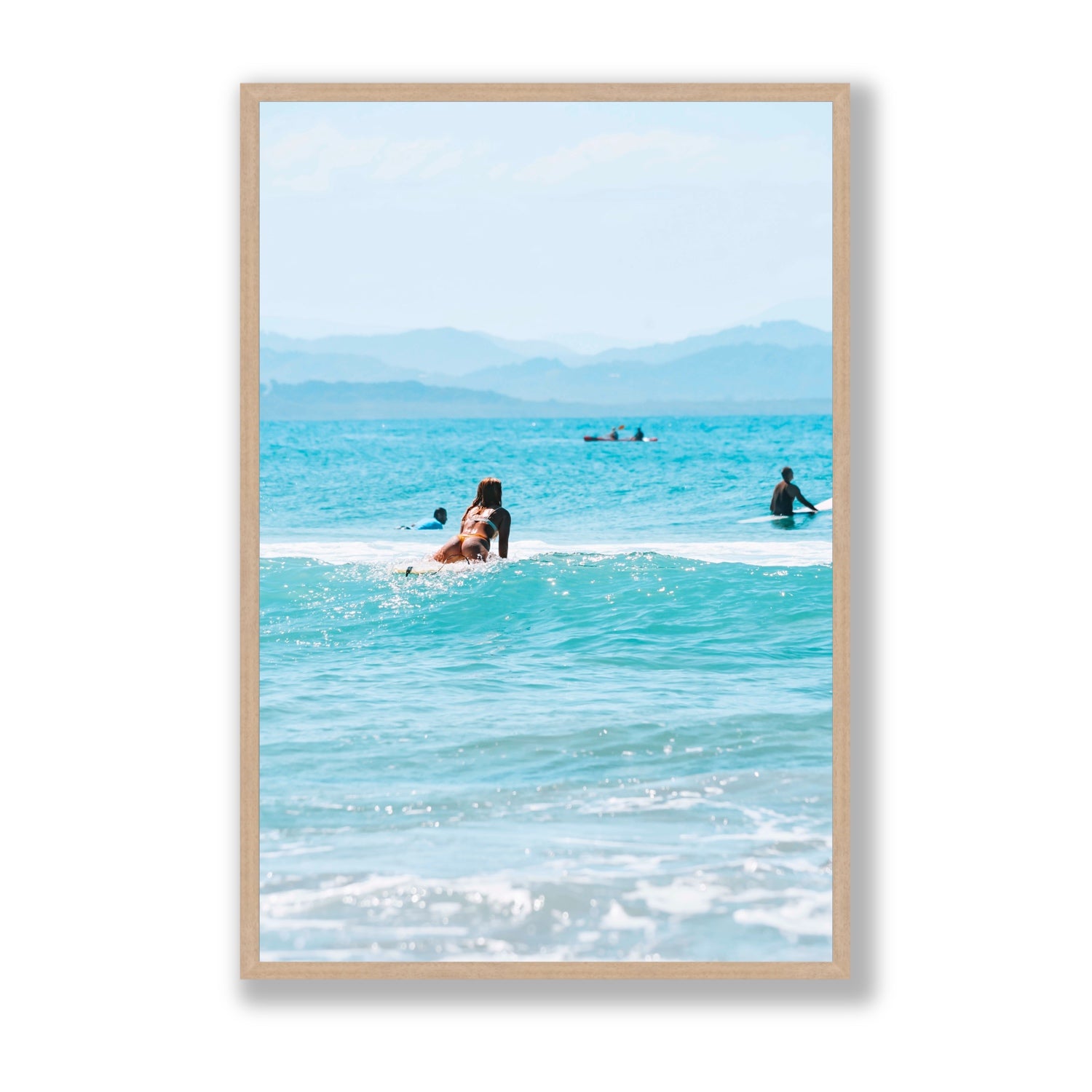 Tatiana fine art print, Byron Bay, Australia, Statement, Natural Oak Frame · Full Bleed, Fine Art Print