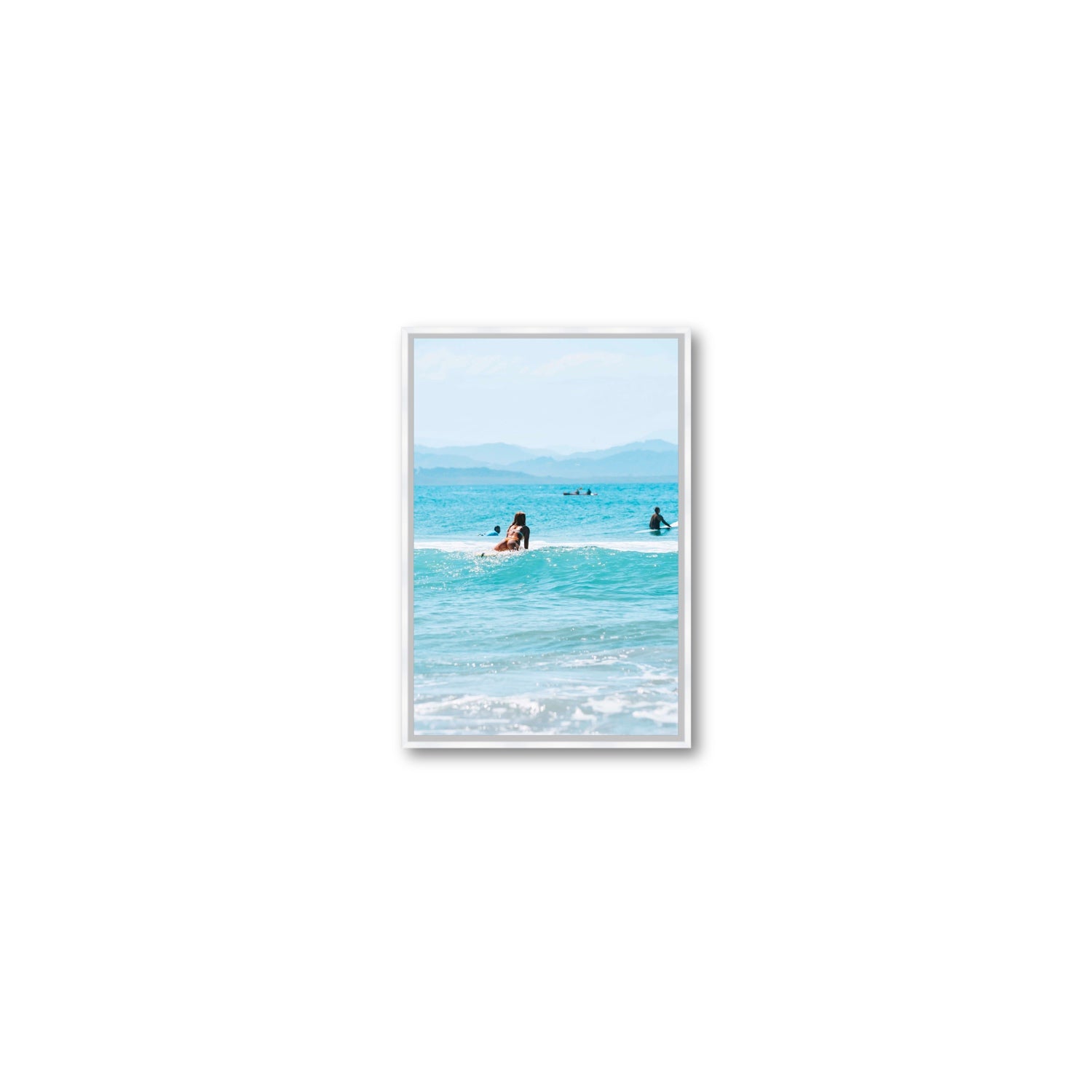 Tatiana fine art print, Byron Bay, Australia, Small, White Float Frame, Fine Art Canvas
