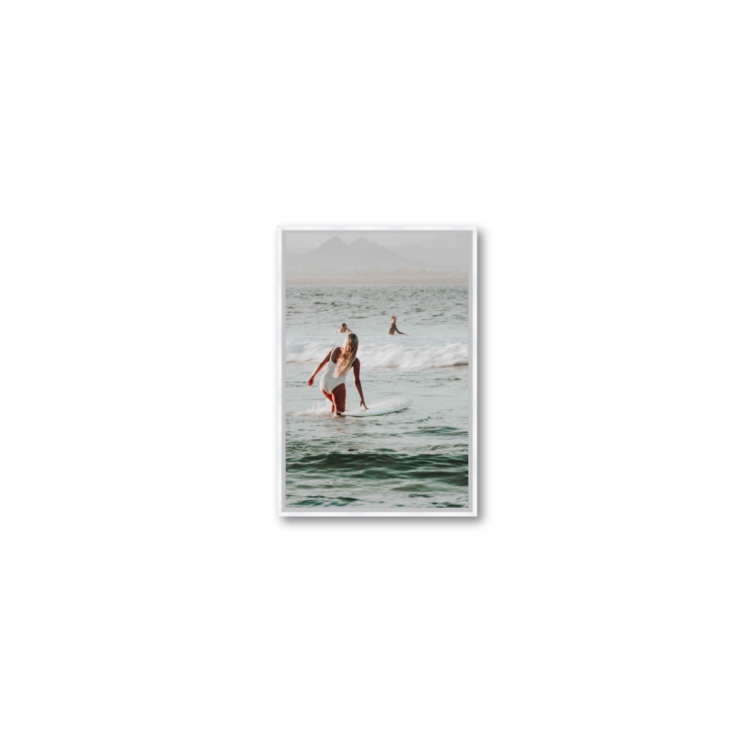 Blondie fine art print, Byron Bay, Australia, Small, White Float Frame, Fine Art Canvas