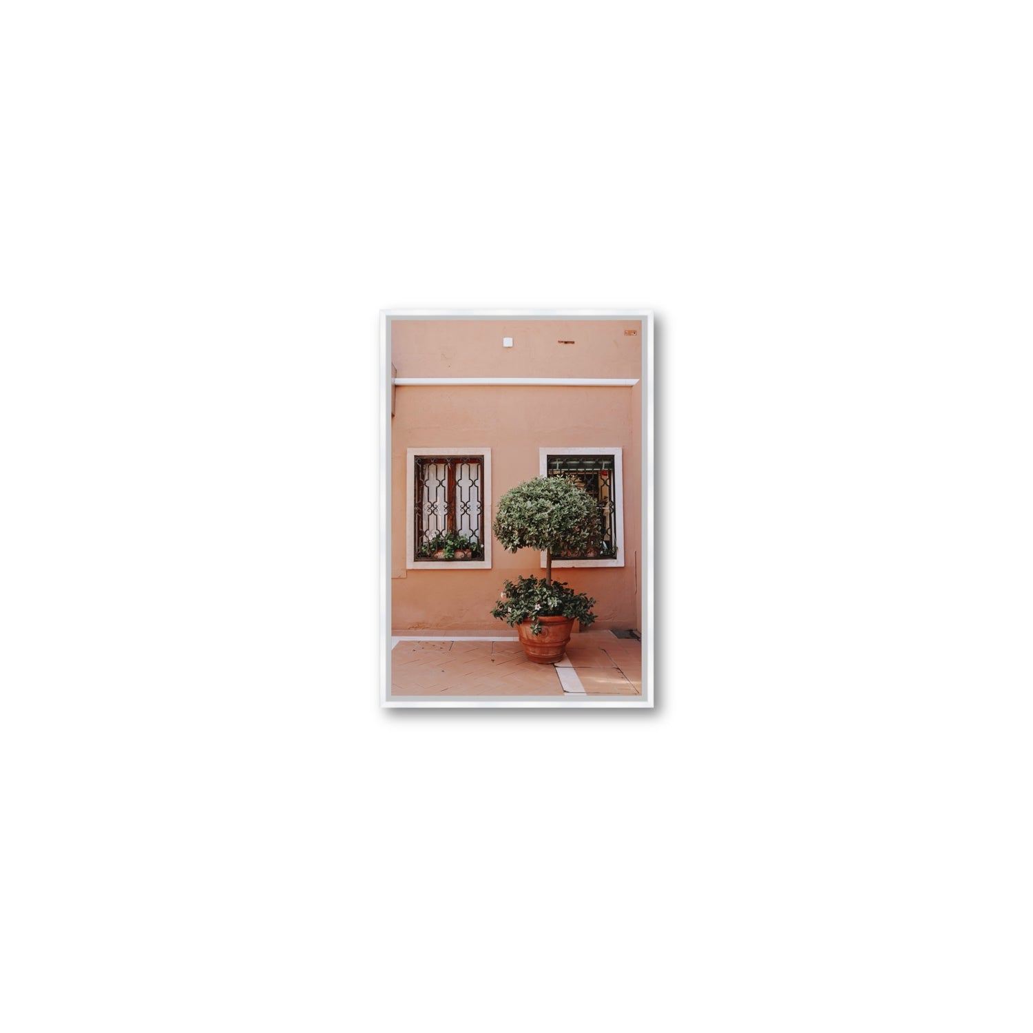 Semplicemente Bello Venice Italian wall art Small fine art canvas in white float frame