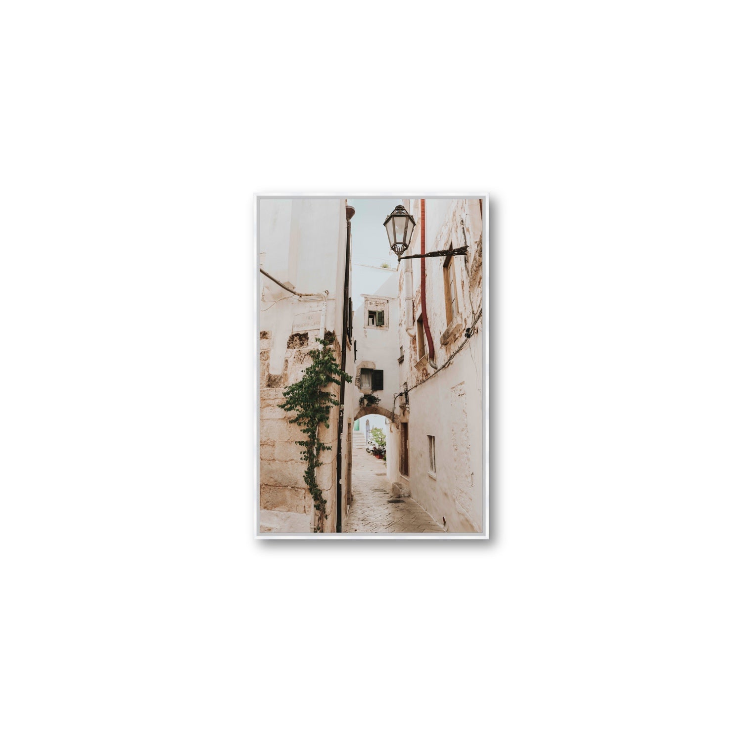 Labyrinth Lanes fine art print, Puglia, Italy, Medium, White Float Frame, Fine Art Canvas