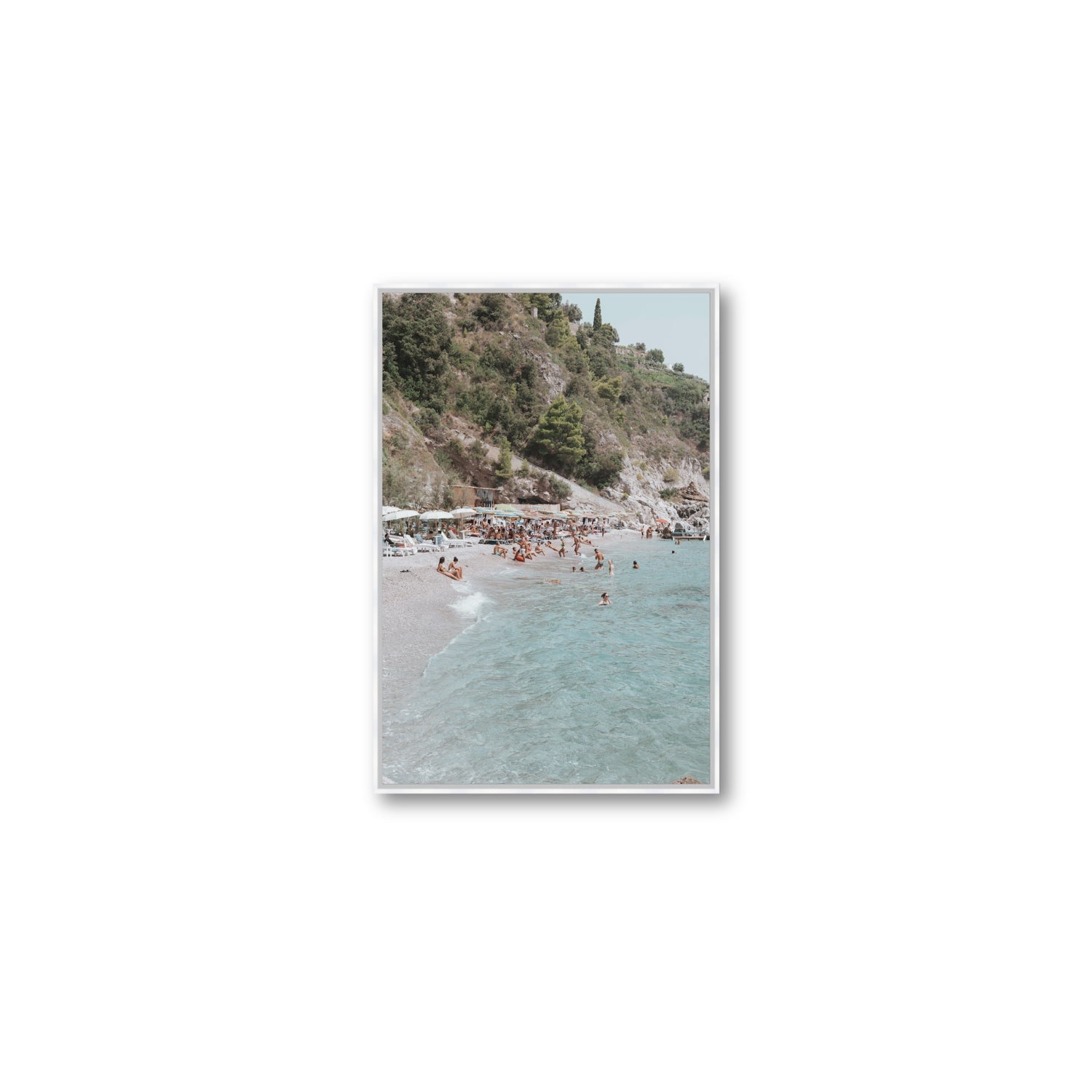 Mediterranean Magic fine art print, Amalfi, Italy, Medium, White Float Frame, Fine Art Canvas