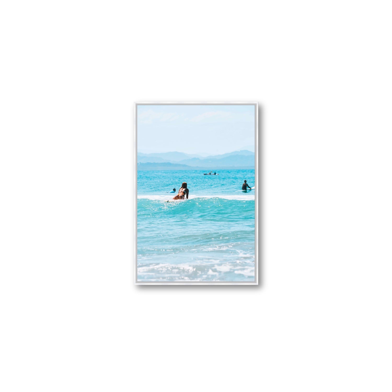 Tatiana fine art print, Byron Bay, Australia, Medium, White Float Frame, Fine Art Canvas